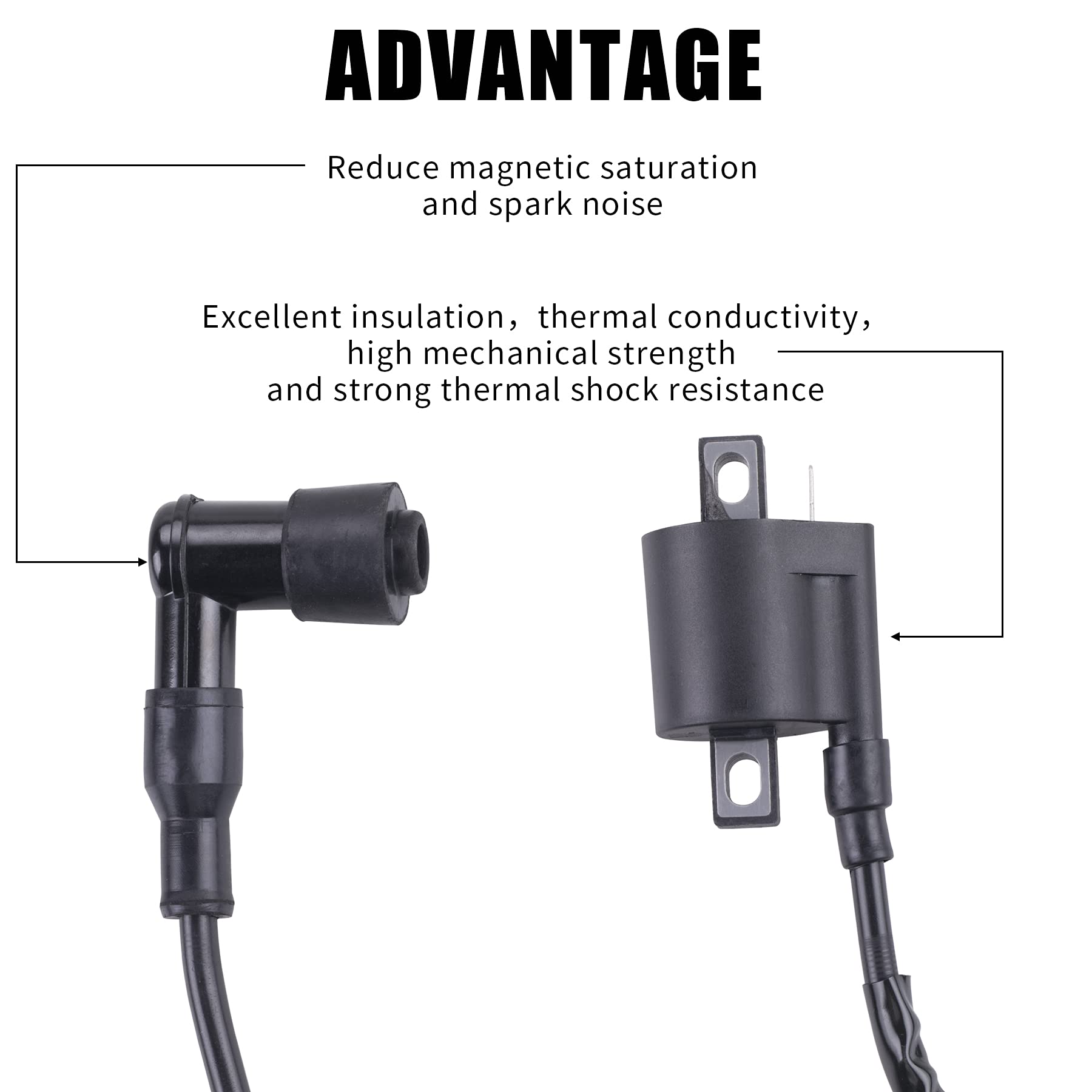 Stylemafia Ignition Coil Compatible With Yamaha Pw 50 Pw50 1981-2009 Pw 80 Pw80 1981-2009