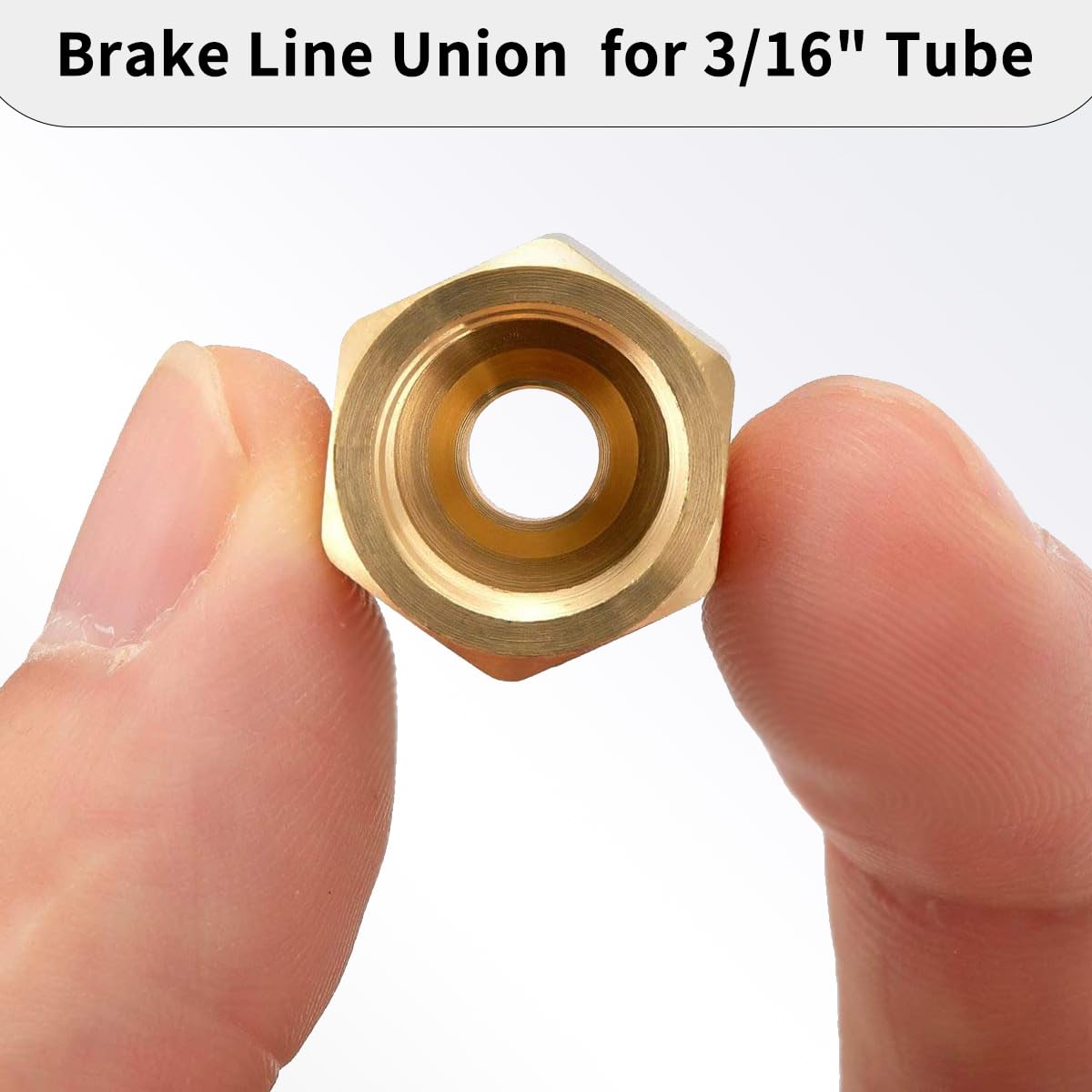 Muhize 3/16'' Brake Line Fittings - Upgraded 15 Pieces 3/8'-24 Threads Assortment Brake Fitting For 3/16 Inch Brake Line Tube (5