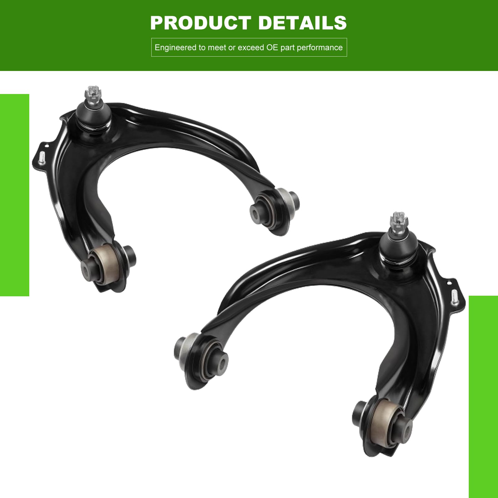 Scitoo 12Pcs Front Suspension Kit 2 Upper Control Arm And Ball Joint 2 Lower Control Arm 2 Lower Ball Joint 4 Tie Rods 2 Sway Ba