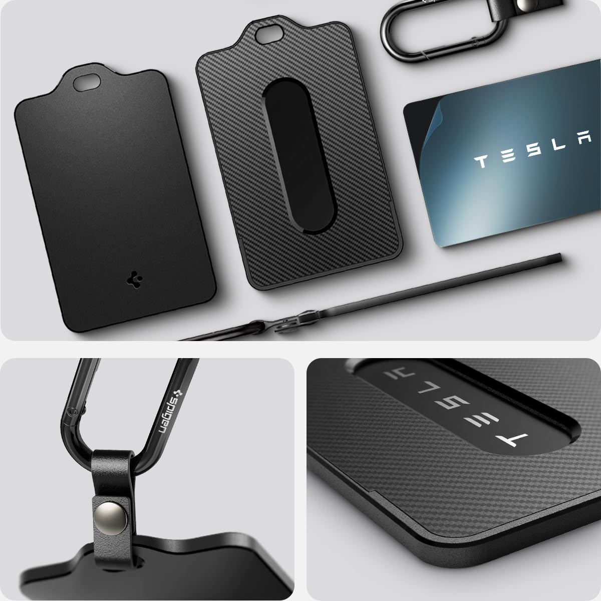 Spigen Card Holder Case Designed For Tesla Key Cards - 2 Pack