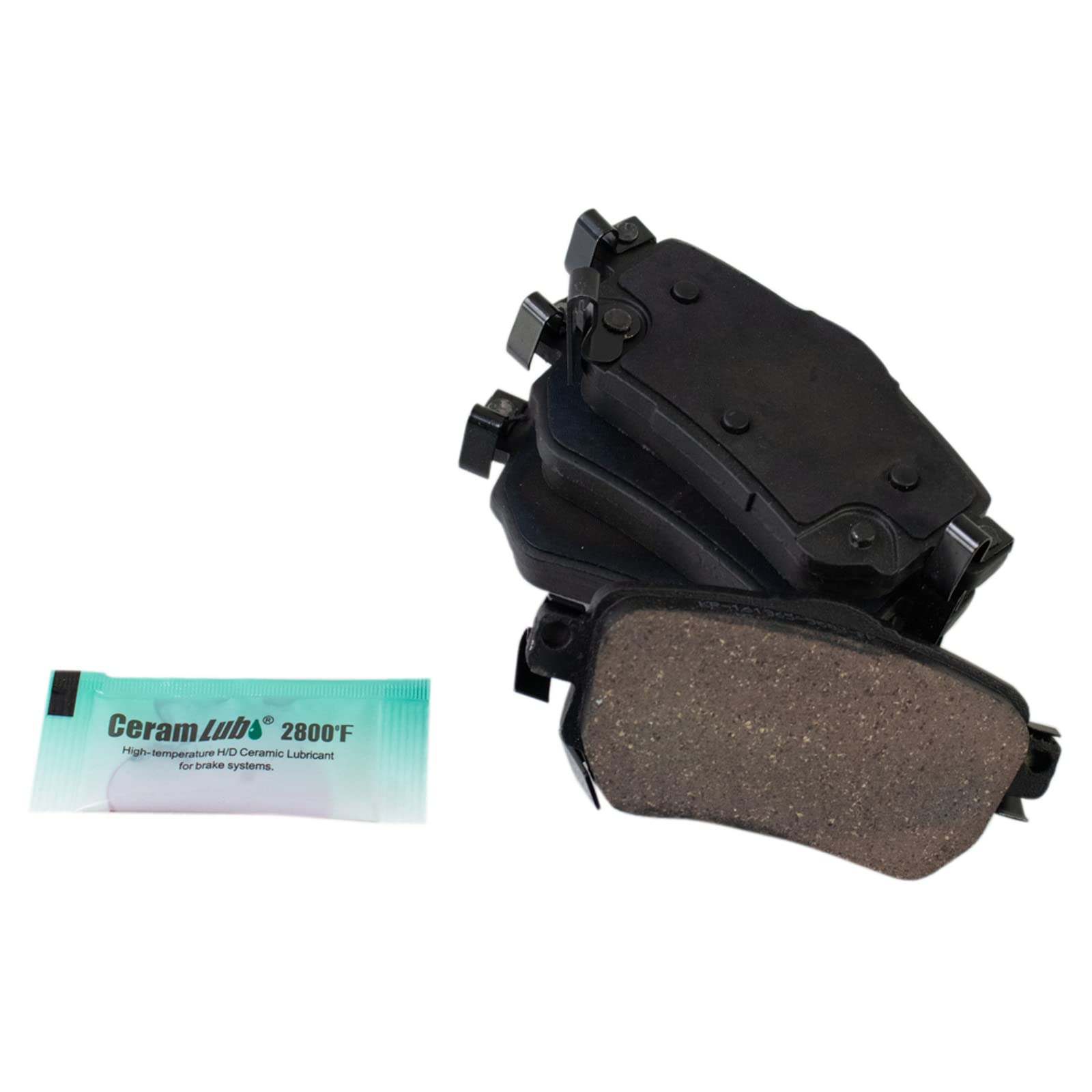 Trq Rear Brake Pads Ceramic Compatible With 2018-2021 Nissan Leaf 2018-2020 Rogue 2019-2021 Rogue Sport
