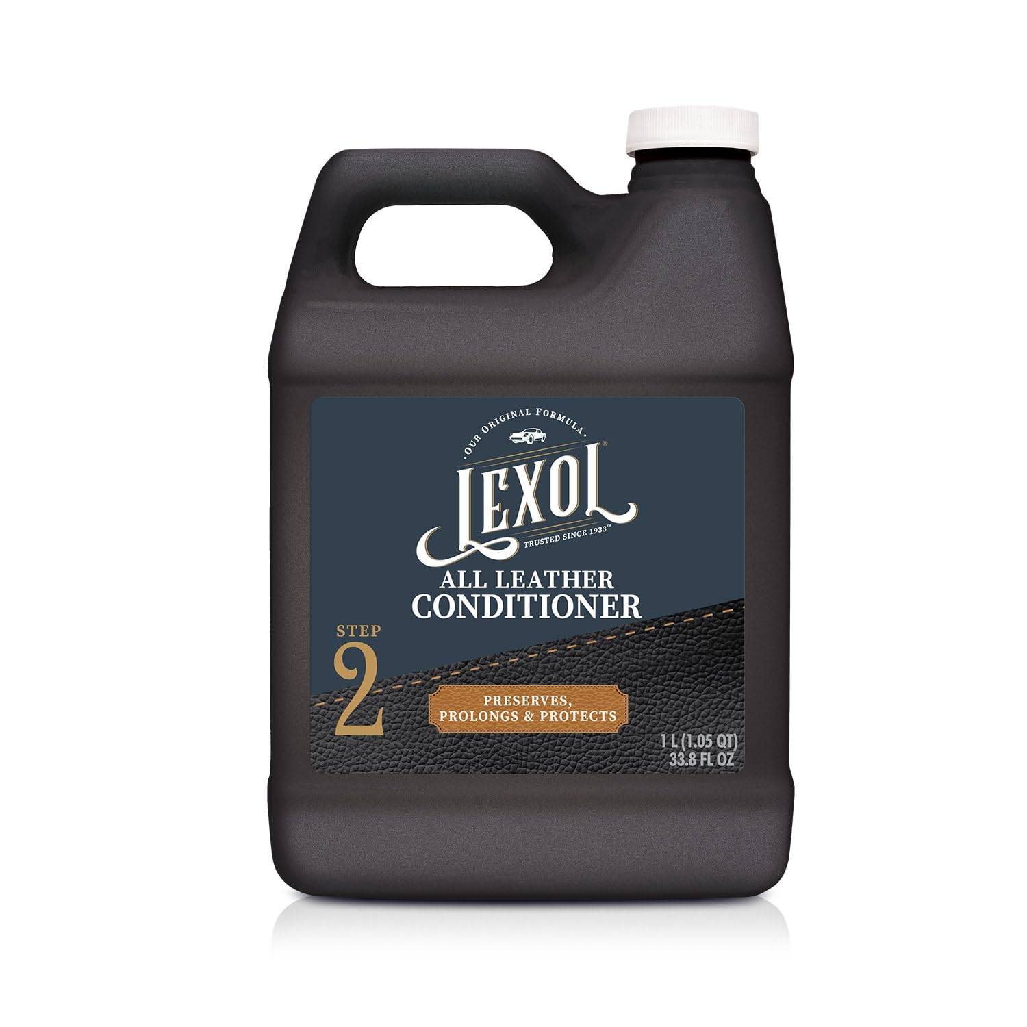 Lexol All Leather Conditioner that Preserves, Prolongs and Protects, 1-Liter, Black