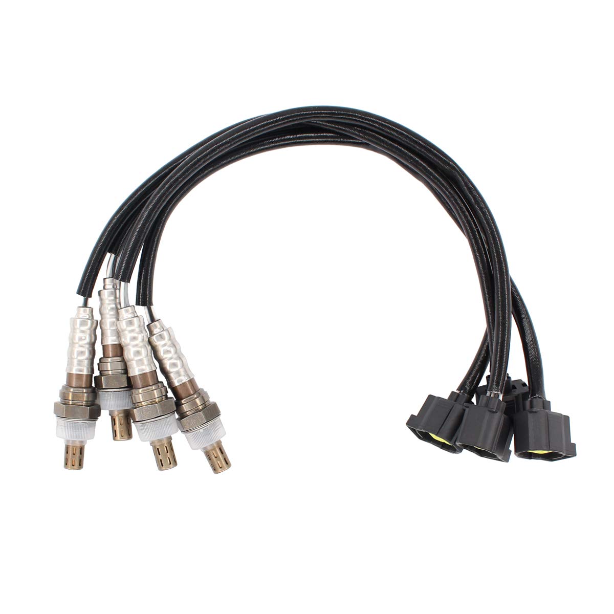 NewYall Pack of 4 Upstream Downstream Bank 1/2 Sensor 2/1 Air Fuel Ratio O2 Oxygen Sensor