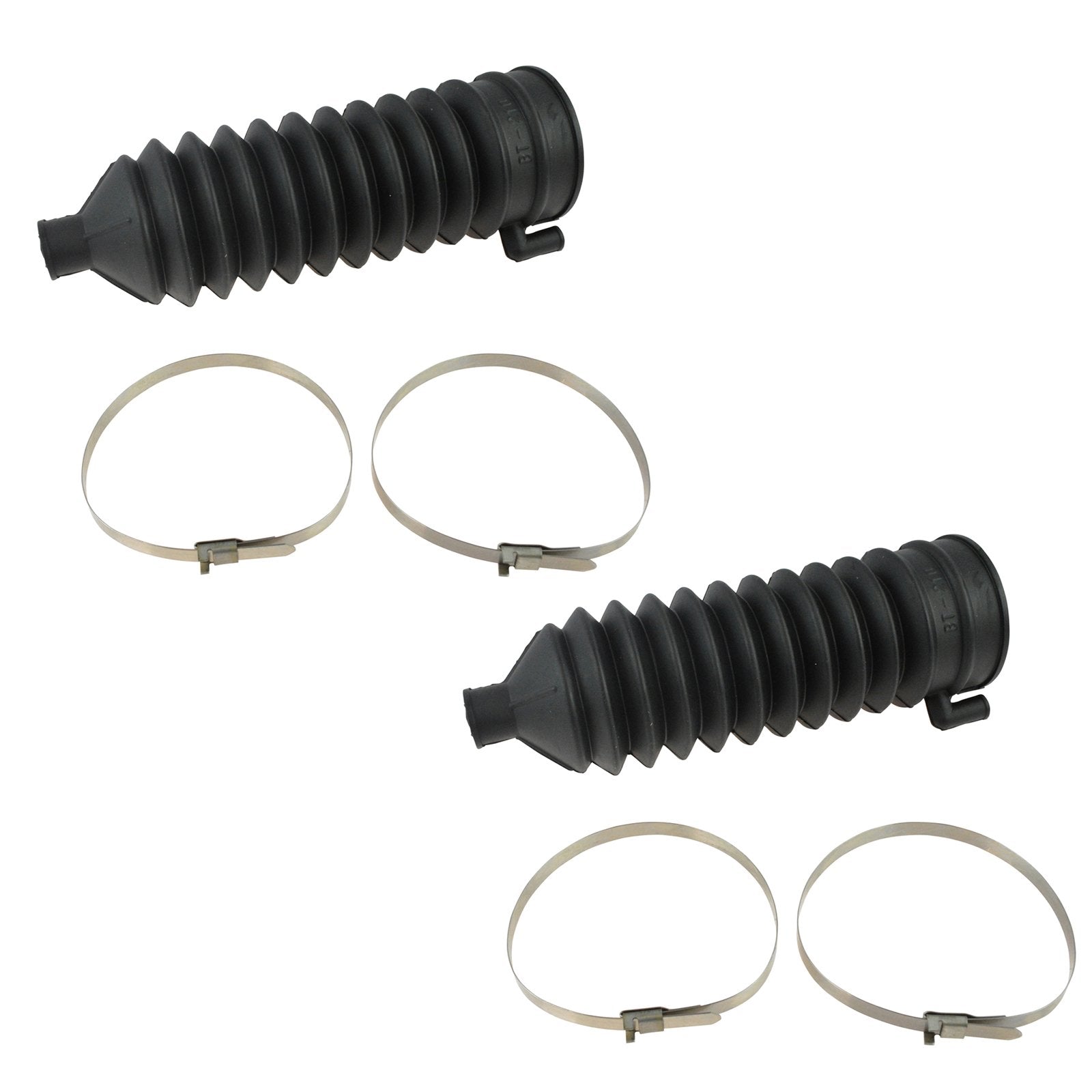 Trq Front Steering Kit Steering Rack & Pinion Bellow Tie Rod Compatible With 1994-2004 Ford Mustang