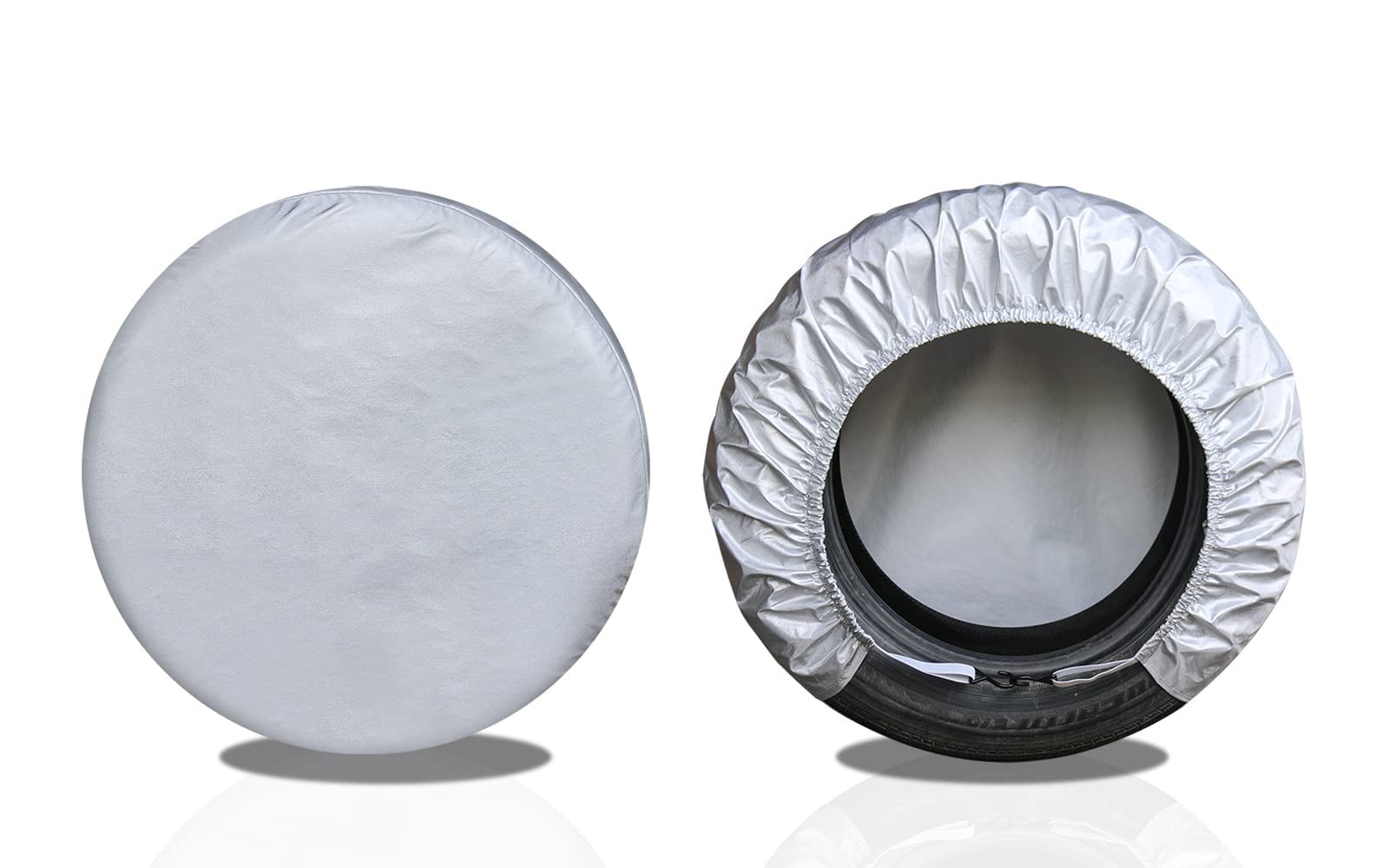 Kayme Rv Tire Covers 2 Pack, Travel Trailer Camper Truck Suv Motorhome Waterproof Wheel Cover, Sun Rain Snow Protector, Fit 27-2