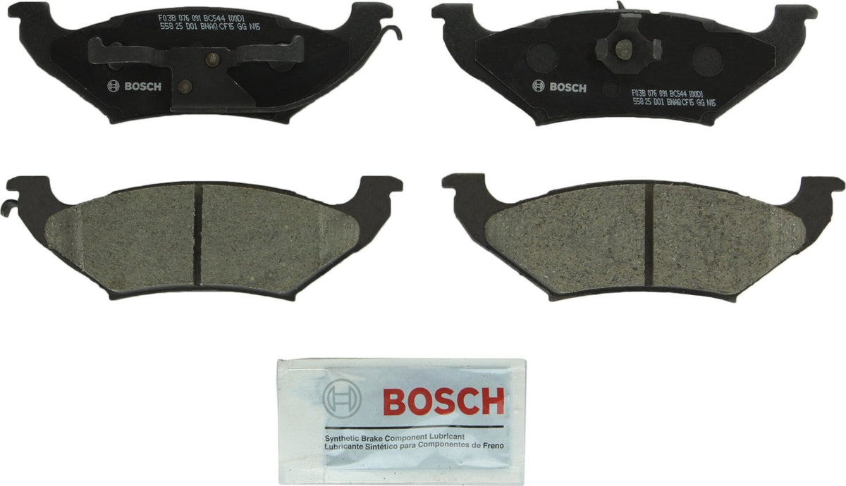 BOSCH BC544 QuietCast Premium Ceramic Disc Brake Pad Set - Compatible with Select Ford Crown Victoria; Lincoln Town Car; Mercury