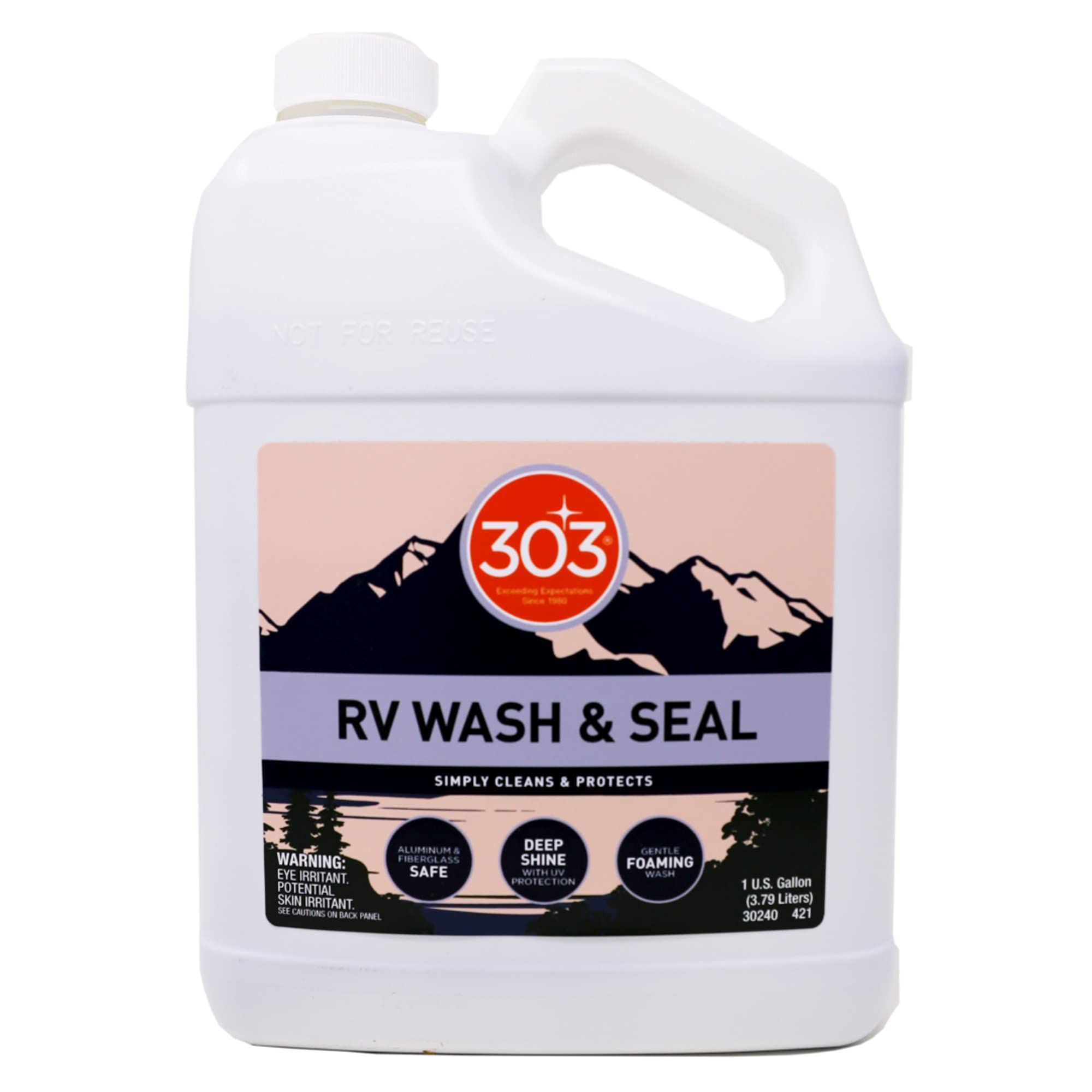 303 Products RV Wash & Seal - Clean, Streak-Free Finish, pH Neutral with High Foaming Formula, Provides A Deep Gloss Finish on R