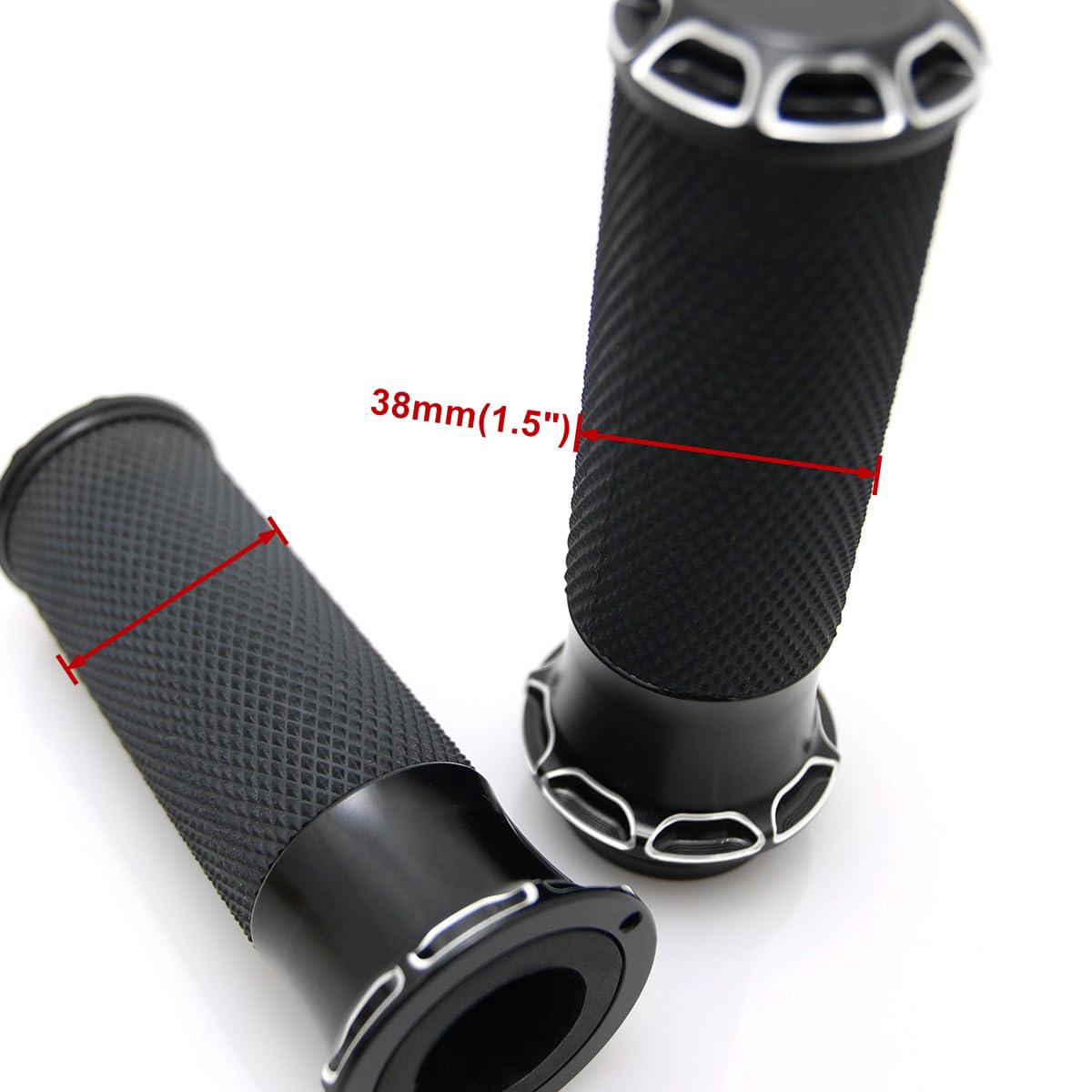 Motorcycle Handlebar Grips 1'' Black Street Glide Flhx Handgrip For Harley Davidson Touring Glides Electronic Throttle Grips 200