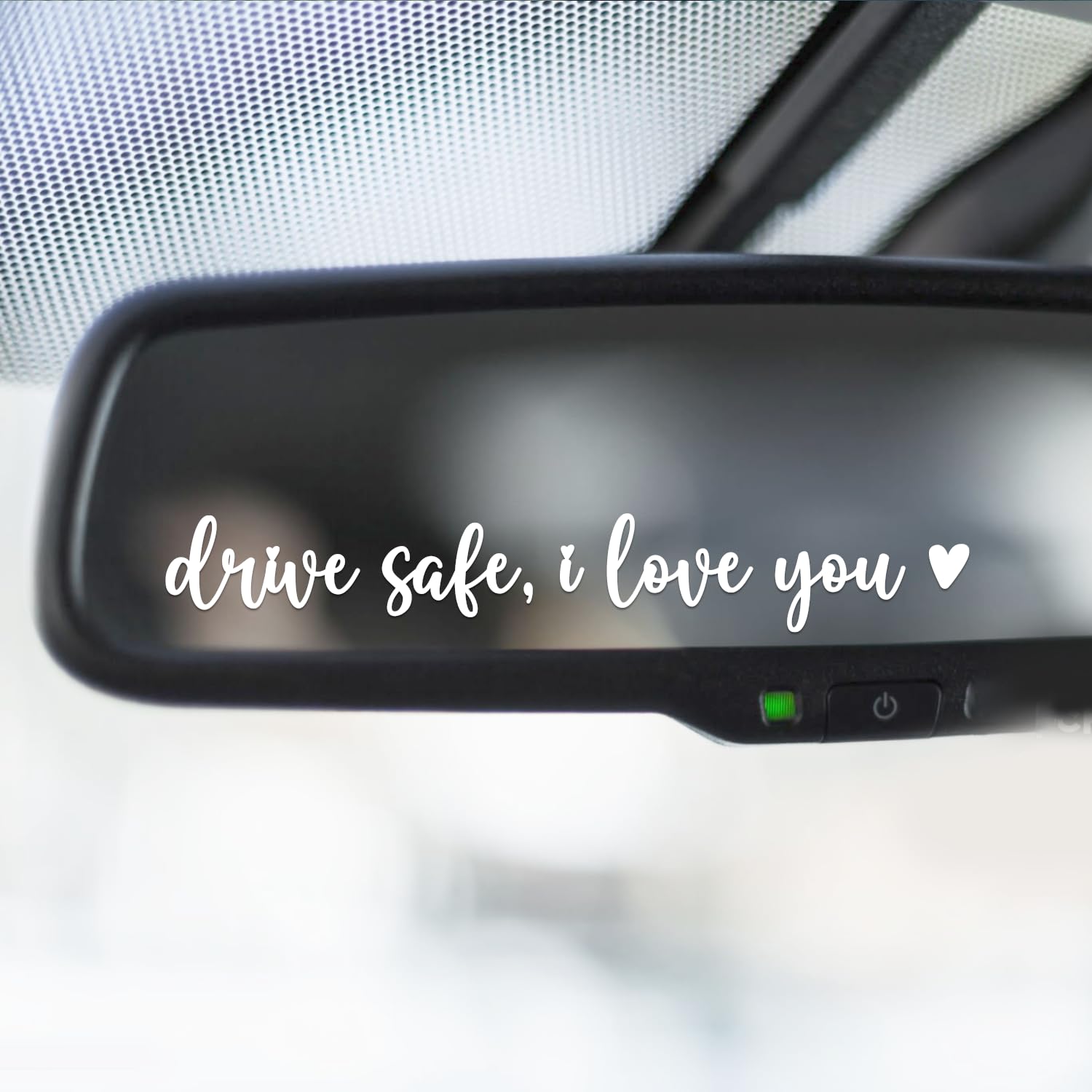 3X Drive Safe I Love You Rearview Mirror Decal, Car Mirror Sticker, Car Decals for Mirror, I Love You Drive Safe Mirror Sticker,