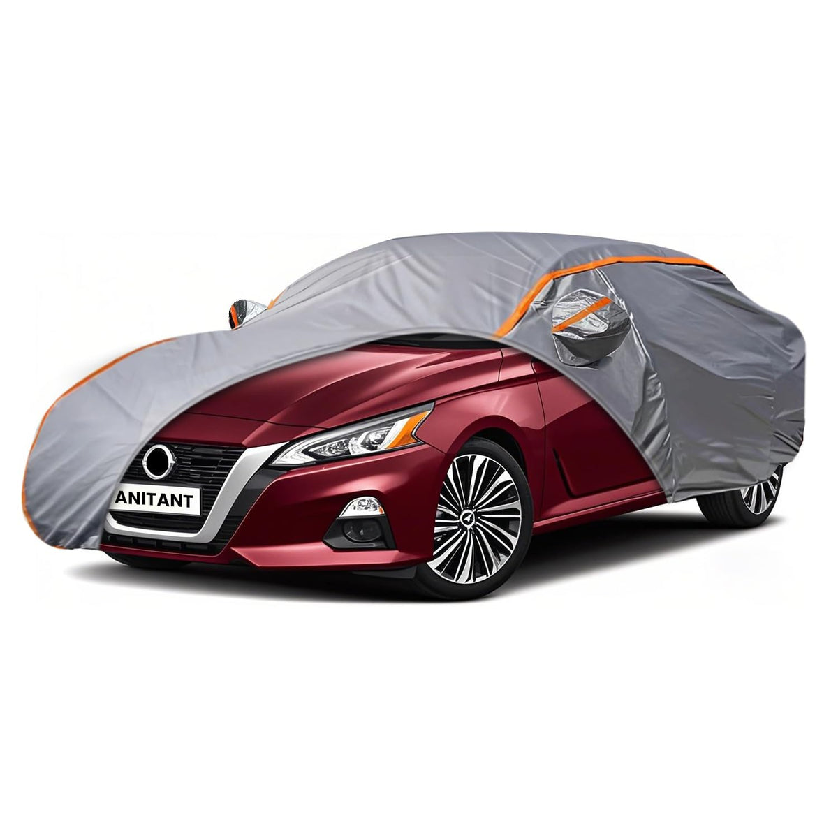 ANITANT Custom Fit Nissan Altima Car Cover for Altima 2002-2025 Outdoor Waterproof Car Cover All Weather with Door Zipper Cotton