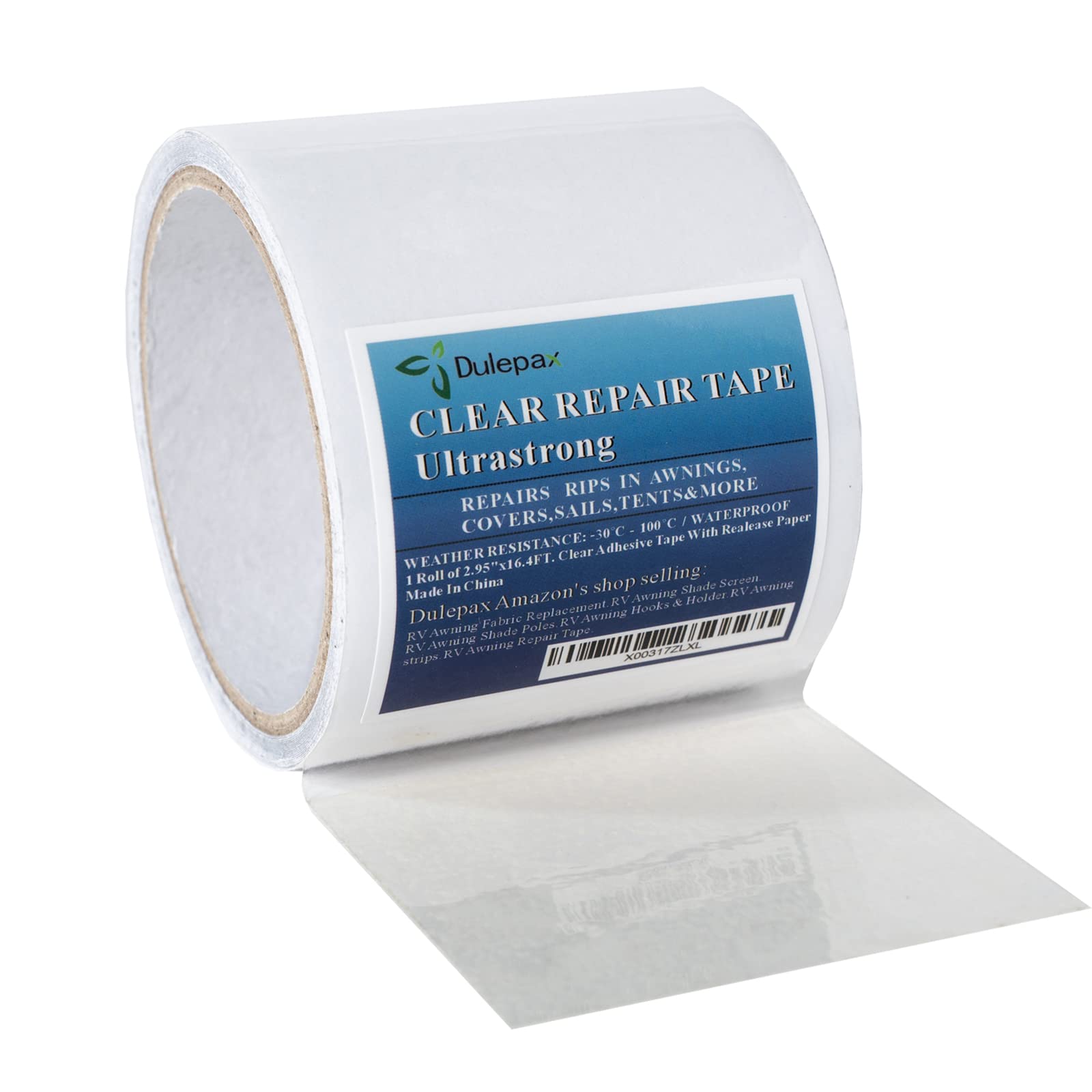 Dulepax-Fabric Repair Tape,Boat Covers Repair Tape,Tent Repair Tape,Awning Repair Tape,RV Covers Repair Kit,Tarp Repair Kit,Canv