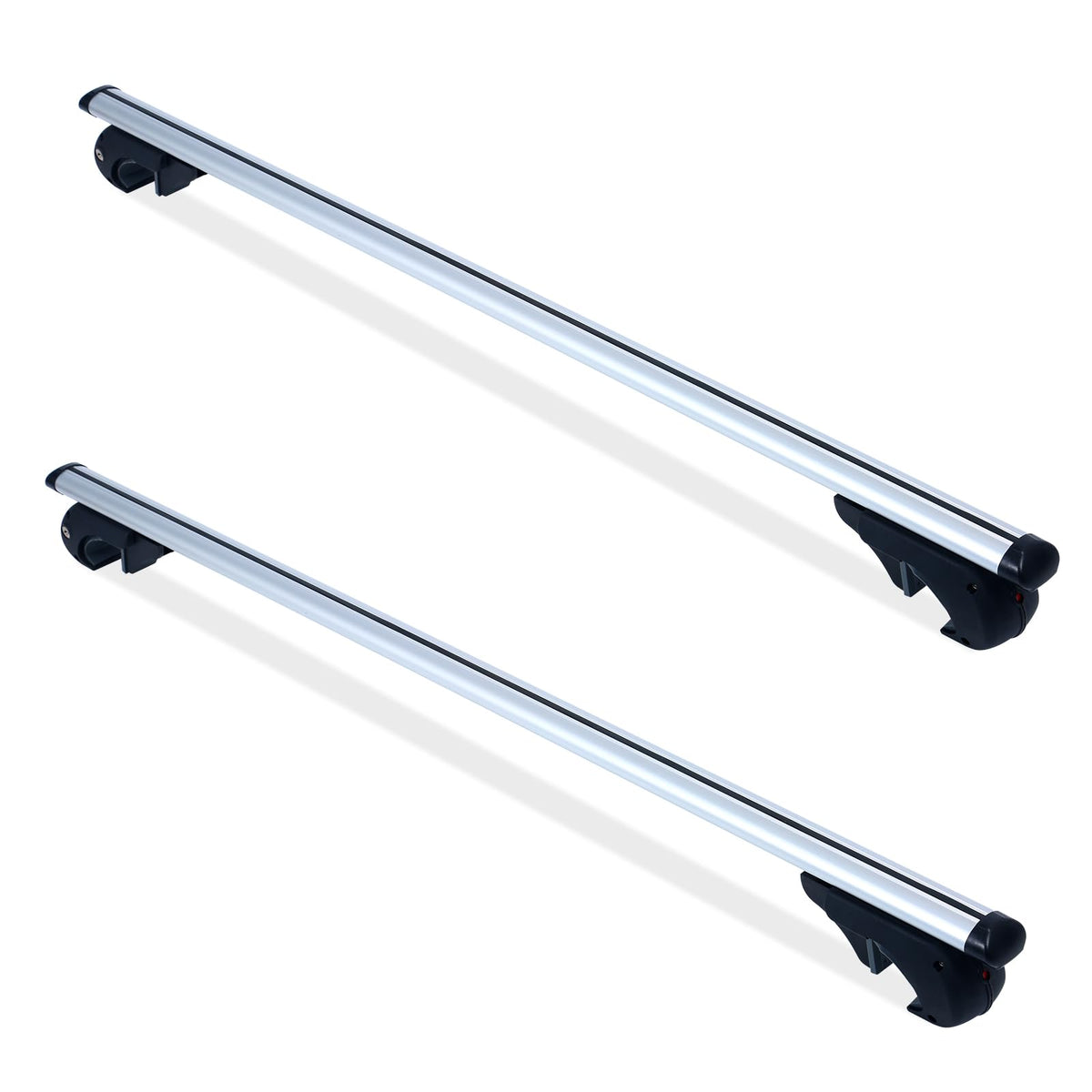 MAXXHAUL 52'' Aluminum Roof Rack Cross Bars (150LB) - Locking System, Fit All Raised Rails for SUV/Van/Sedan | Easy Install, Cor