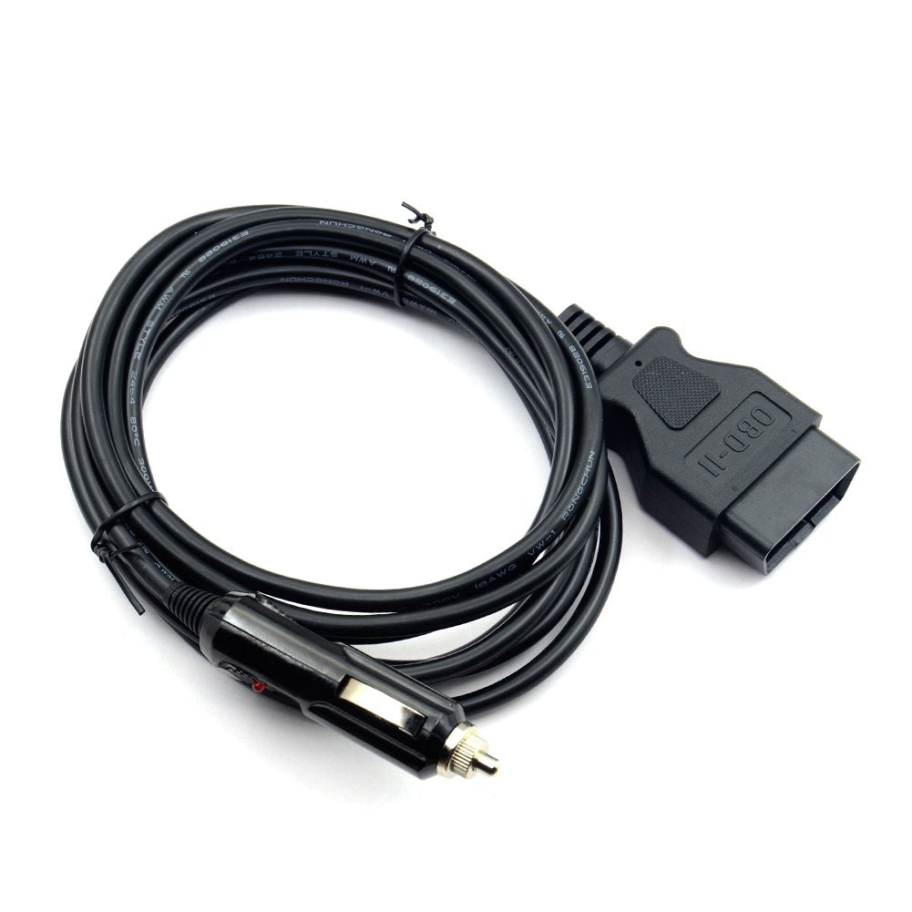 Vstm Obd Ii Vehicle Ecu Emergency Power Supply Cable Memory Saver (3Meter) With Alligator Clip-On 12V Car Battery Cigarette Ligh