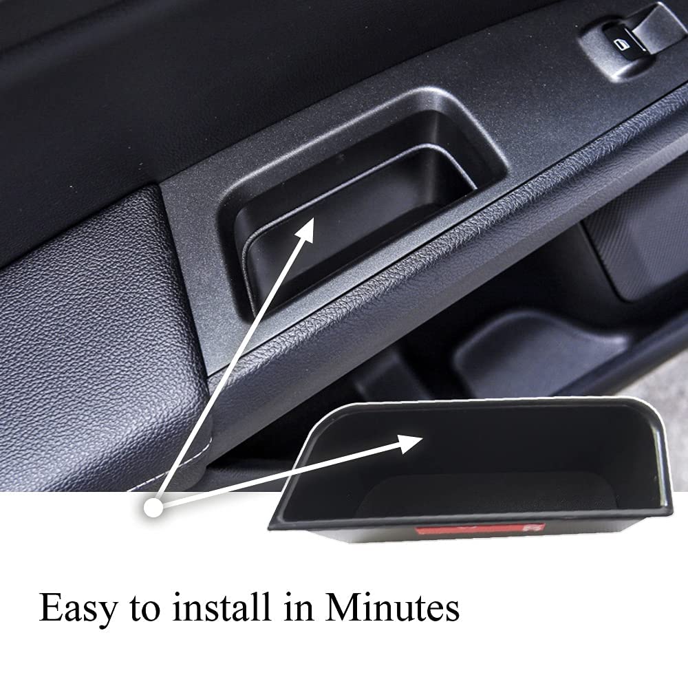 Vesul 4Pcs Door Side Storage Box Compatible With Ford Fusion 2013 2014 2015 2016 2017 2018 2019 2020 Armrest Phone Container Doo