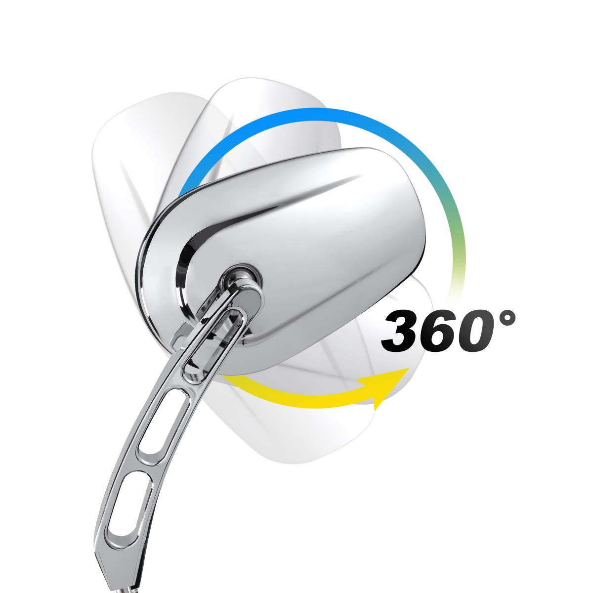 Slmoto Chrome Motorcycle Rear View Mirrors Fit For Harley Davidson Flht Flhr Road King Flhyuc Fltrx Flstc Fxdb Dyna Fxdf Flstf F