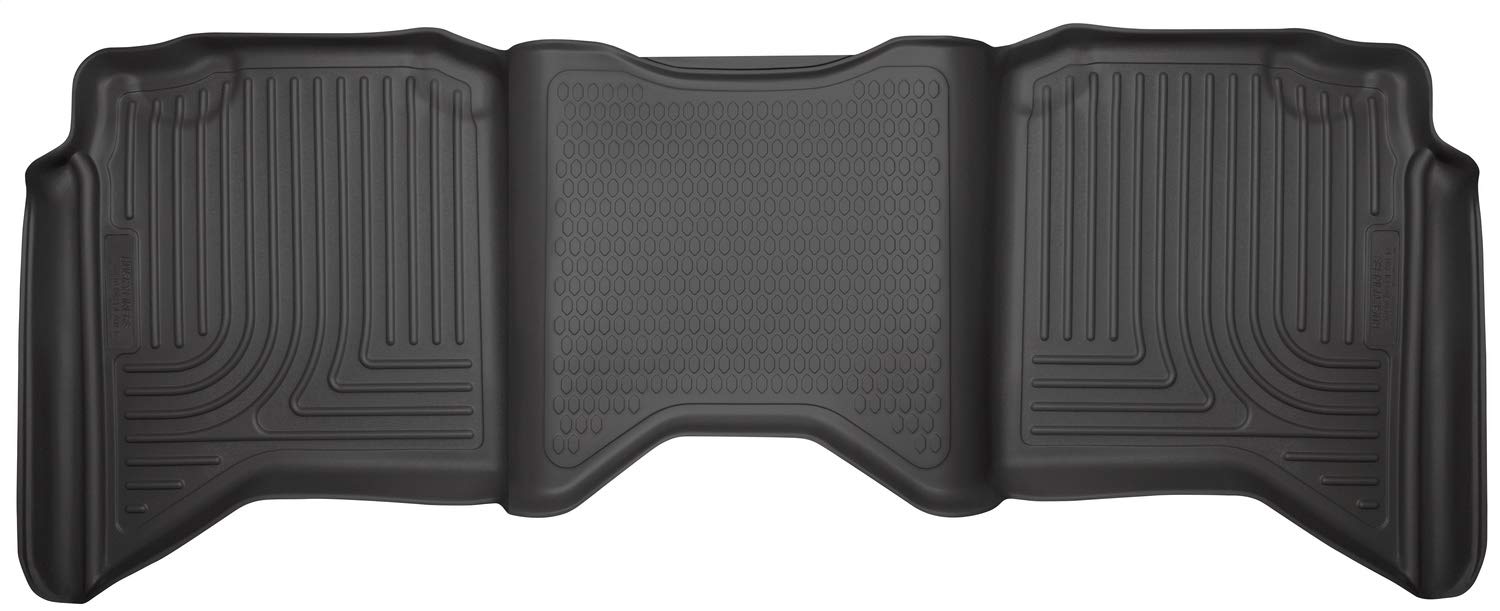 Husky Liners Weatherbeater Floor Mats | Fits 2019-2024 Ram 1500 (Classic Body), 2009-2018 Dodge Ram 1500, 2011-2018 Ram 2500, 3500 (Crew Cab) | 2Nd Row, 1-Pc Black - 19061