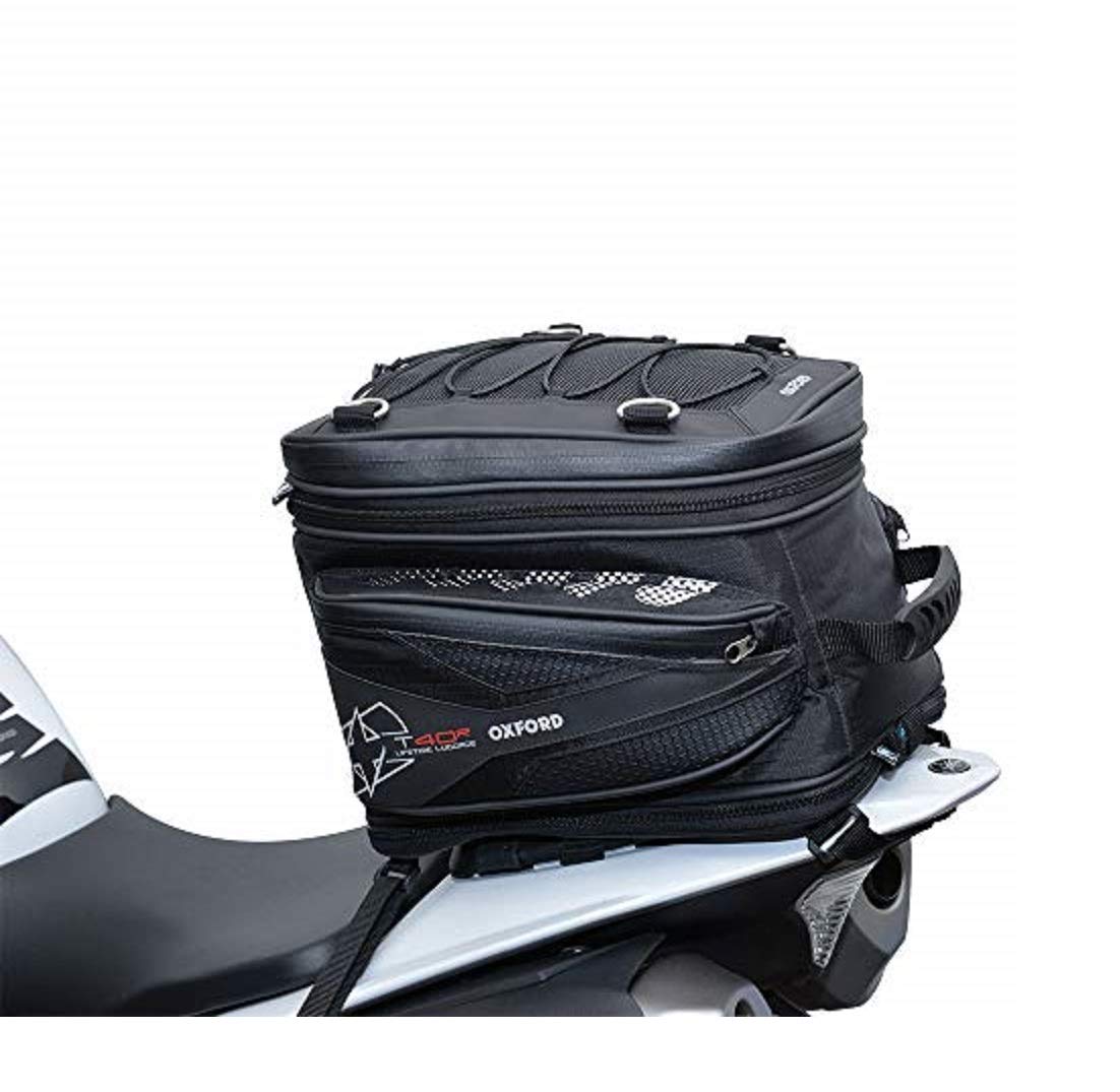 Oxford Ol325 Black 40 L T40R Motorcycle Tail Pack