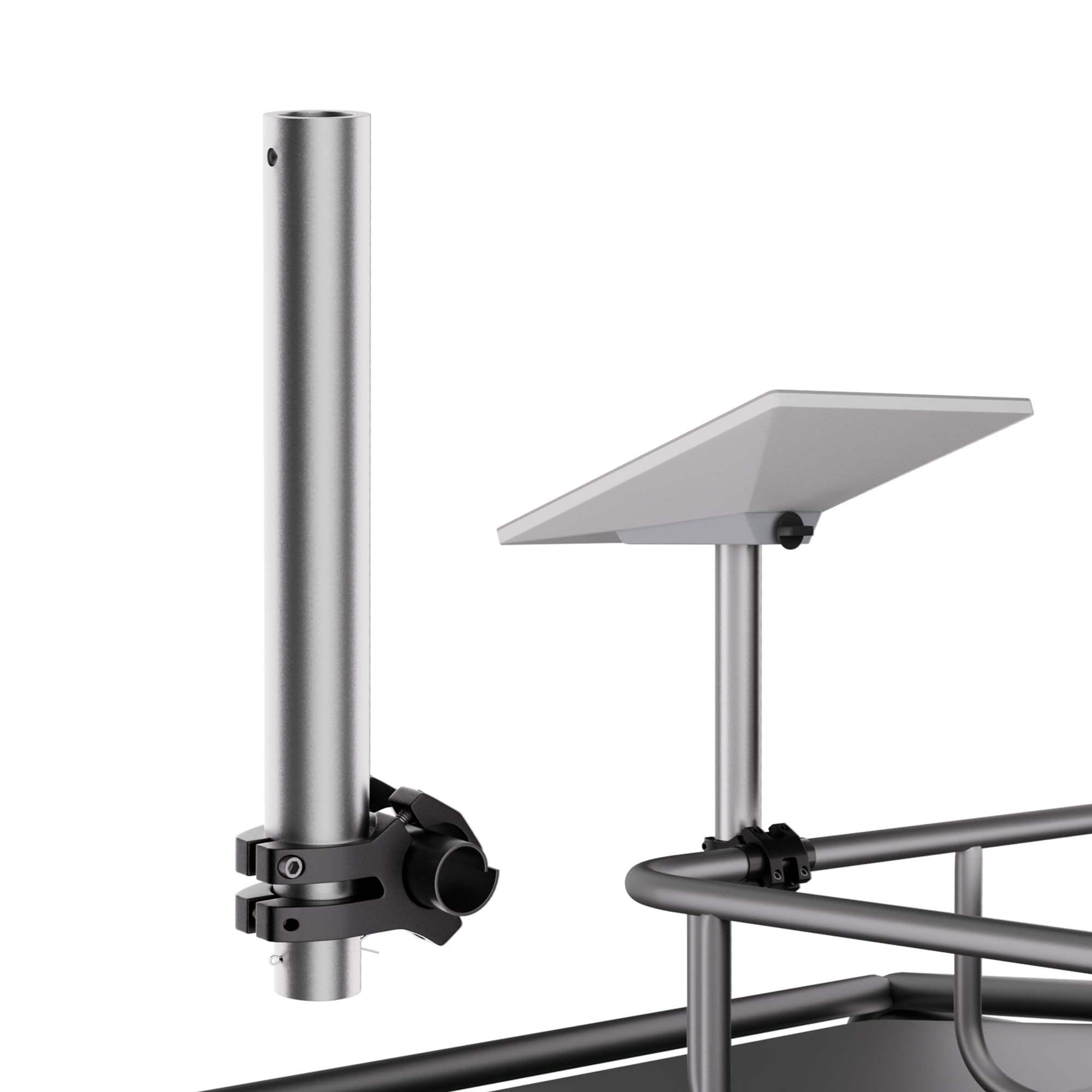 Starlink Mini Mount, RV Roof Rack Mount Kit for Starlink Mini Compatible with New Version Pipe Adapter for Horizontal Pole Mount