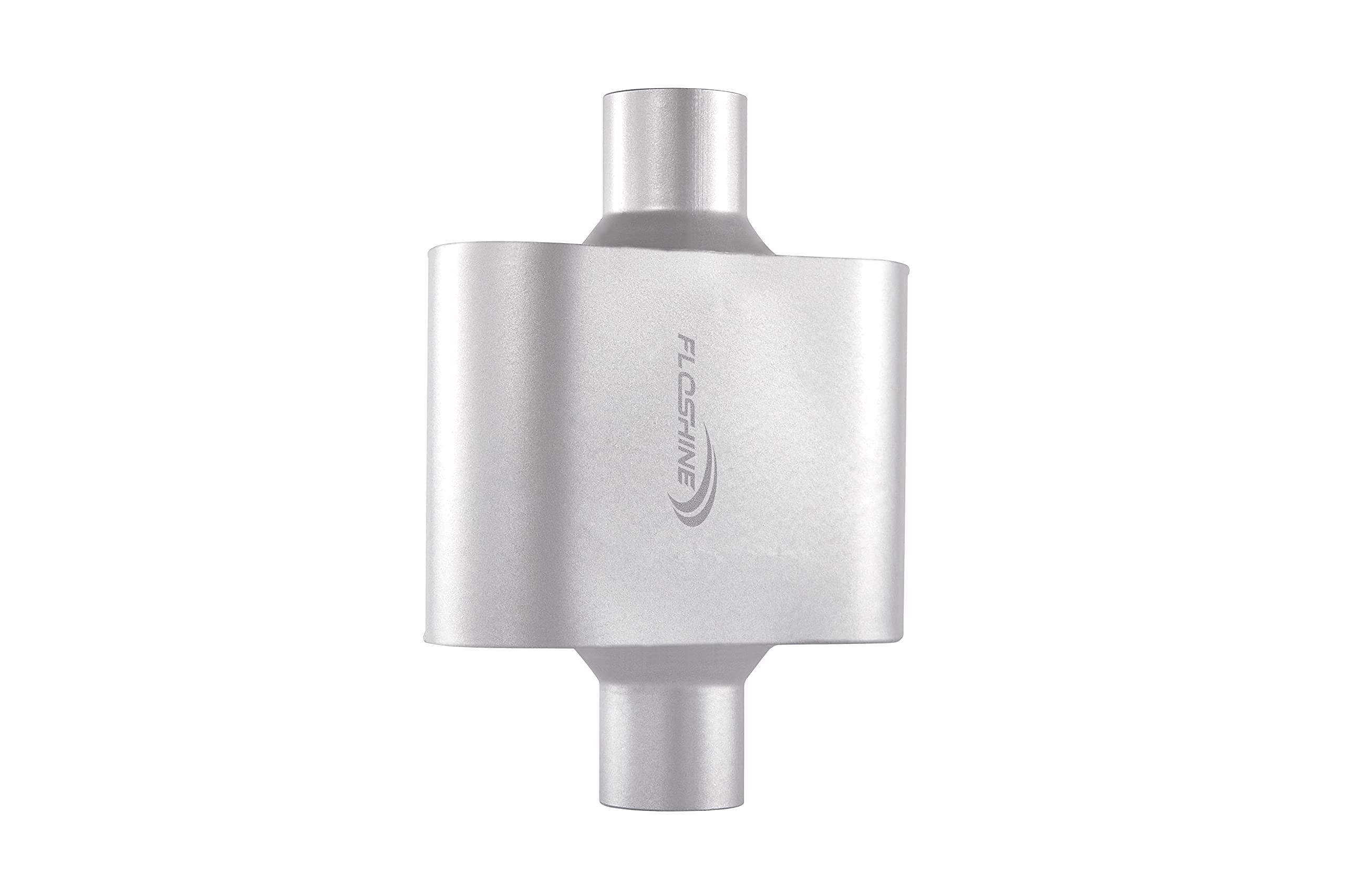 Floshine Universal Mufflers,Performance Automotive Exhaust Muffler,Single Chamber 2.75 Inch Inlet/2.75 Inch Outlet Fh427109
