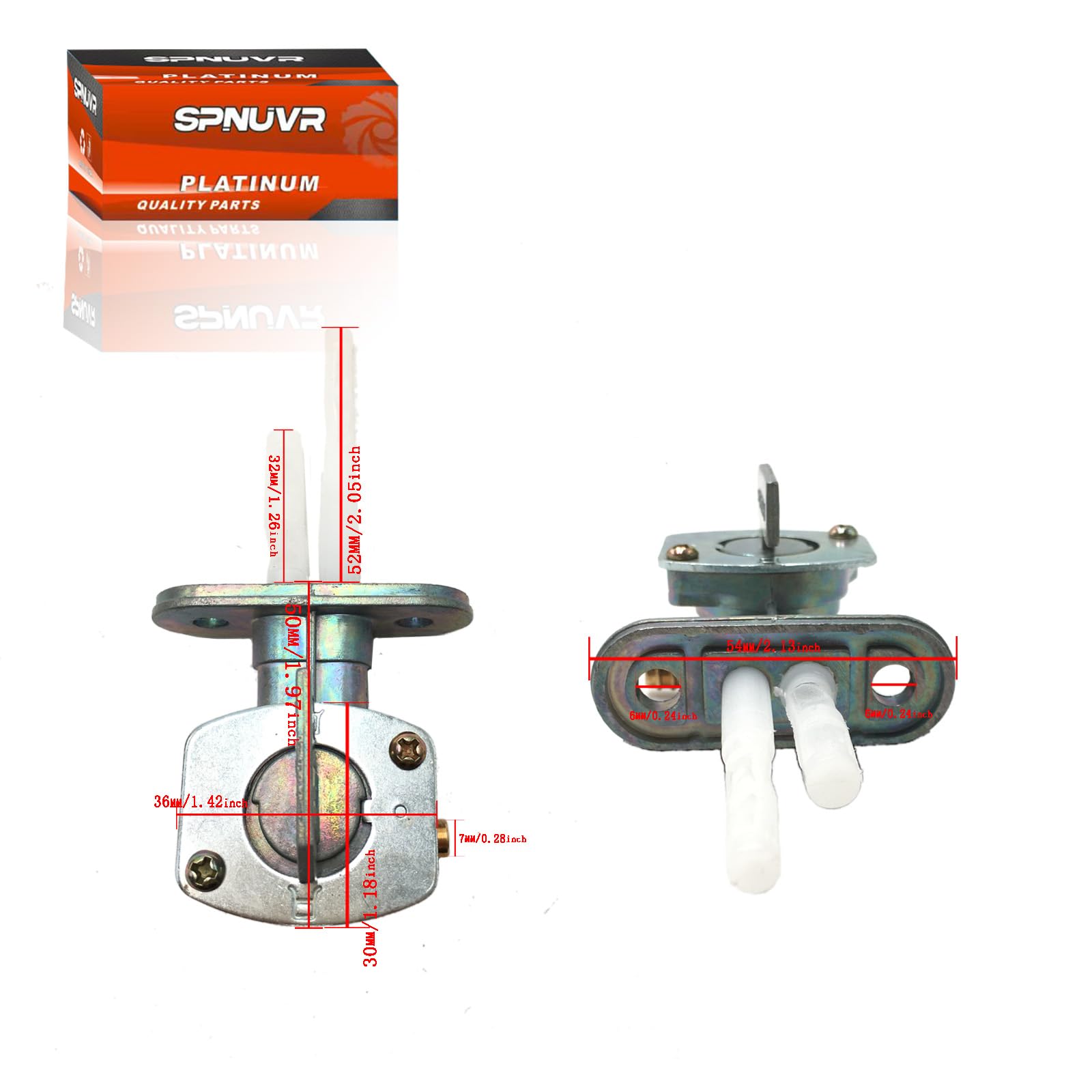 Spnuvr Motorcycle Fuel Valve Petcock Oil Switch Assembly Compatible With Polaris 425 Magnum Ttr Petcock, Fit For Yamaha Blaster