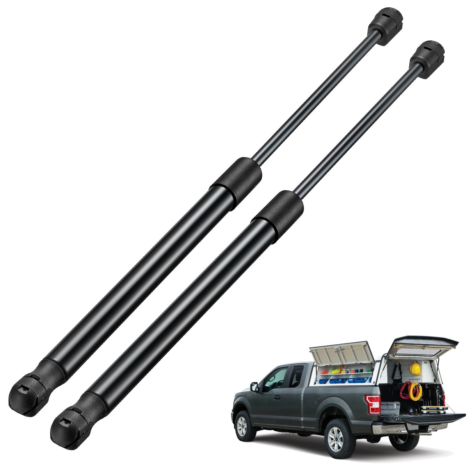 Bdfhyk C16-10171 17Inch 120Lbs (535N) Gas Shocks Struts Lift Support For Leer Are Camper Shell Window Rv Door Truck Topper Rear