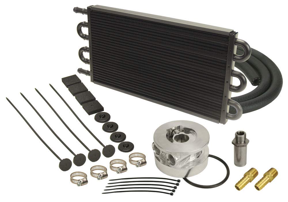 Derale 15503 Tube & Fin Engine Cooler Kit (Sndwich Adpter)