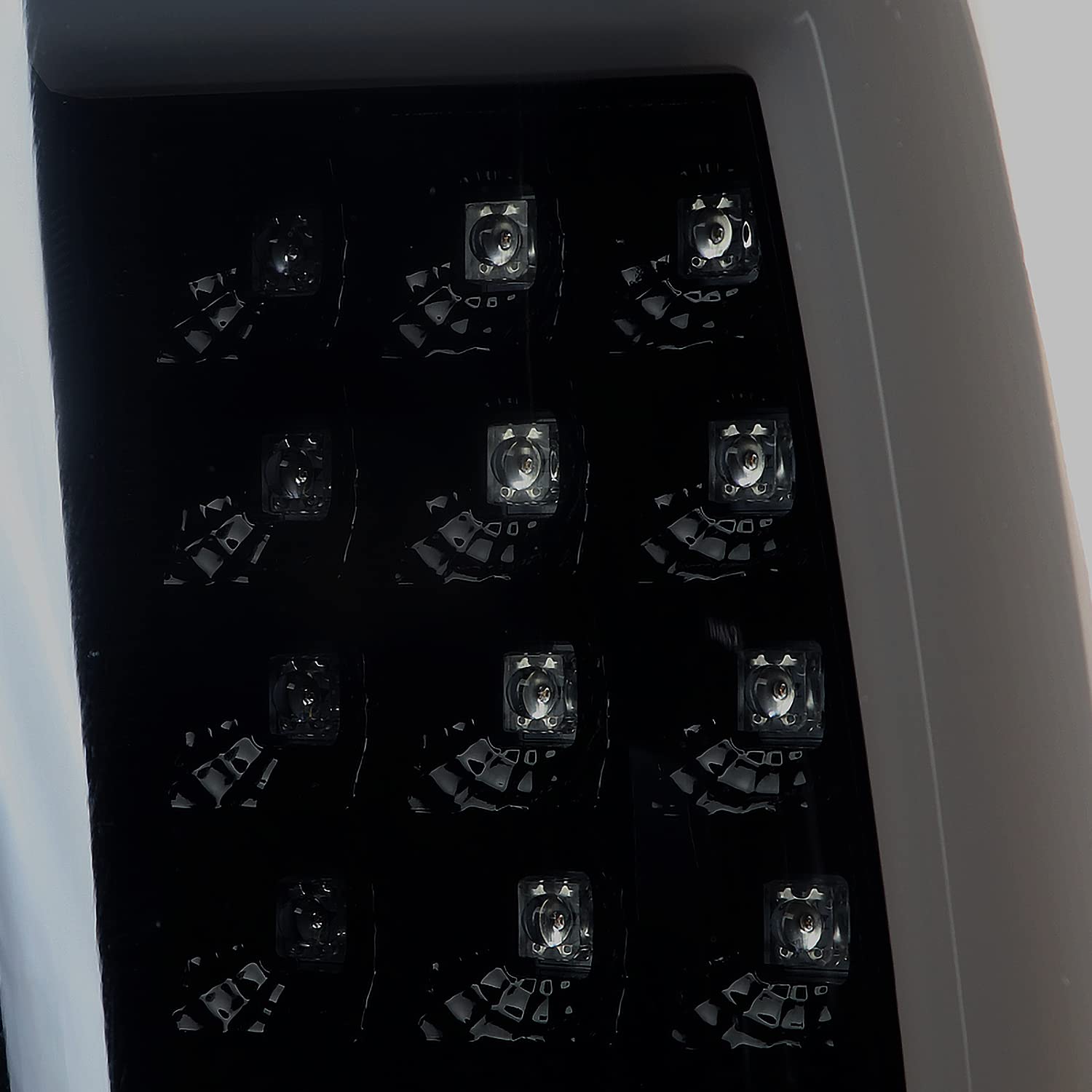 Spec-D Tuning Black Smoke LED Bar Tail Lights Compatible with 1999-2002 Chevy Silverado GMC Sierra 1500/2500/3500 Models Left + Right Pair Assembly