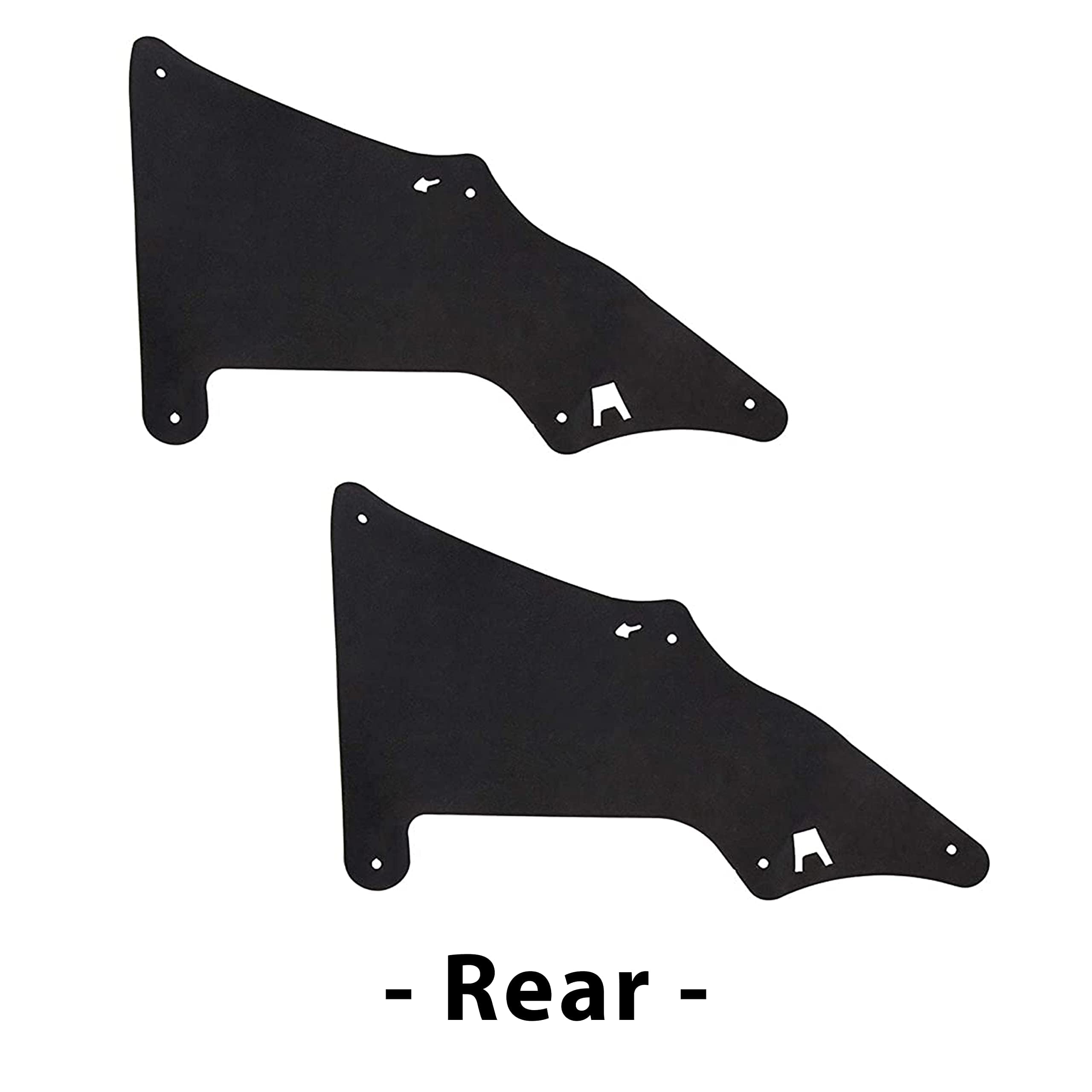 ECOTRIC Splash Guards Fender Liner Shield for Toyota 4Runner, FJ Cruiser, Land Cruiser, Lexus GX460, Rubber, Medium, Black, Model VC-LYAP-343