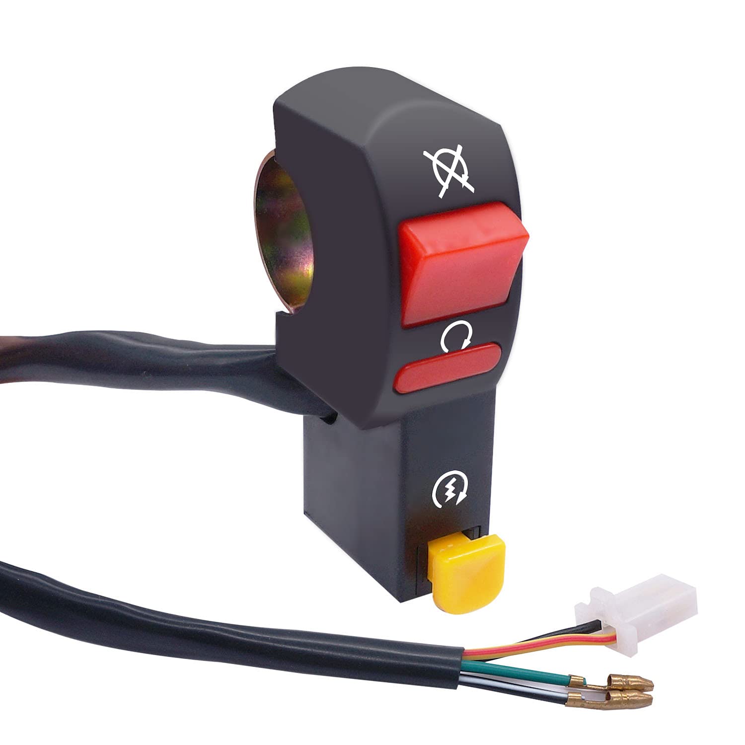 Weideer 12V Universal Handlebar Switch On/Off 7/8' 22Mm Start/Kill Motorcycle Light Switch For Scooter Pit Dirt Bike K-F005