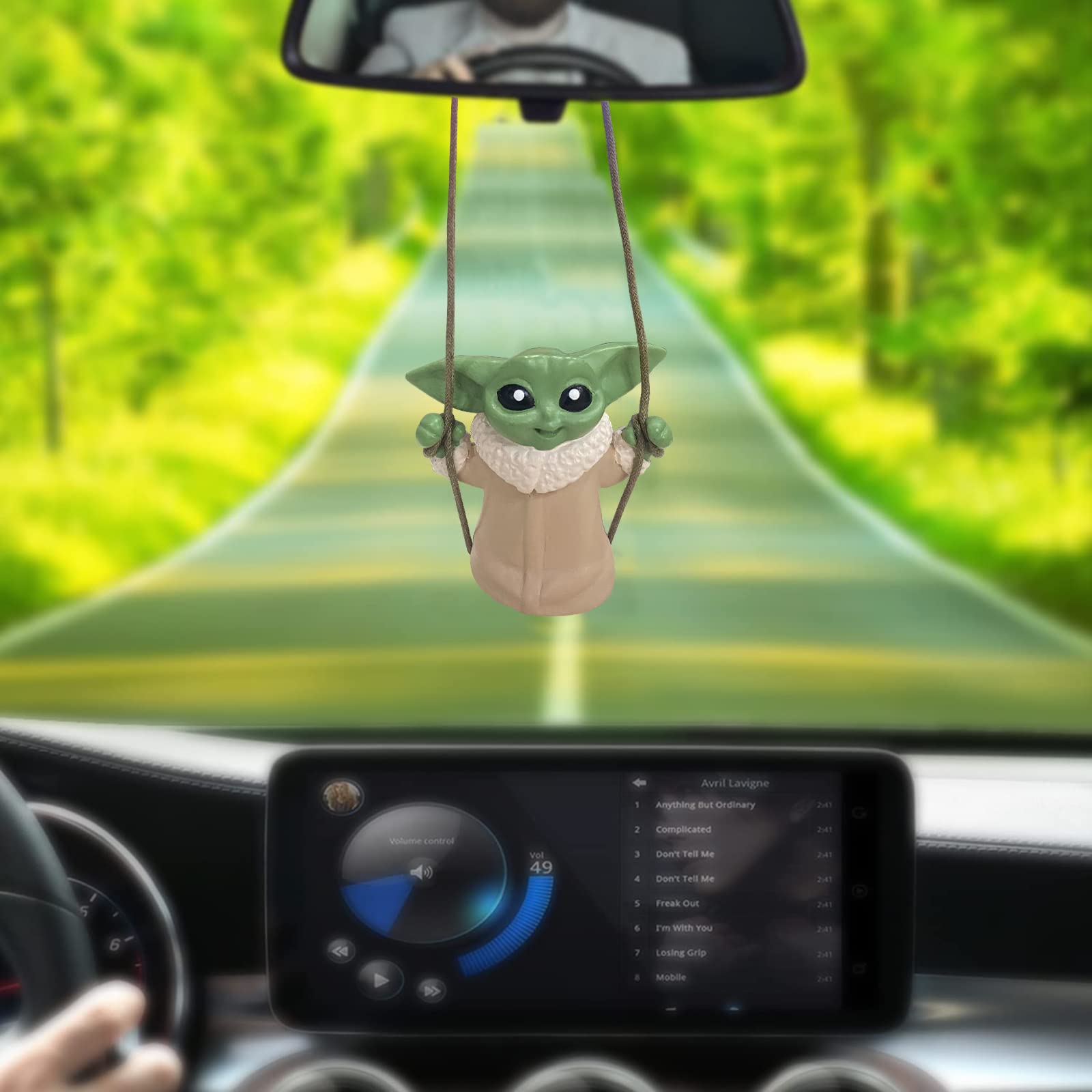 Alwoligag Car Hanging Accessories,Car Mirror Hanging Accessories,Car Decoration Charm Pendant,Car Mirror Suspension Decoration,Car Charm Decoration