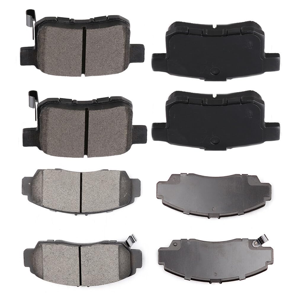 Cciyu D787 D1451 Front & Rear Disc Brake Pads Kit For Acura Tsx 2009-2010,For Honda For Accord 2008-2011 8Pcs