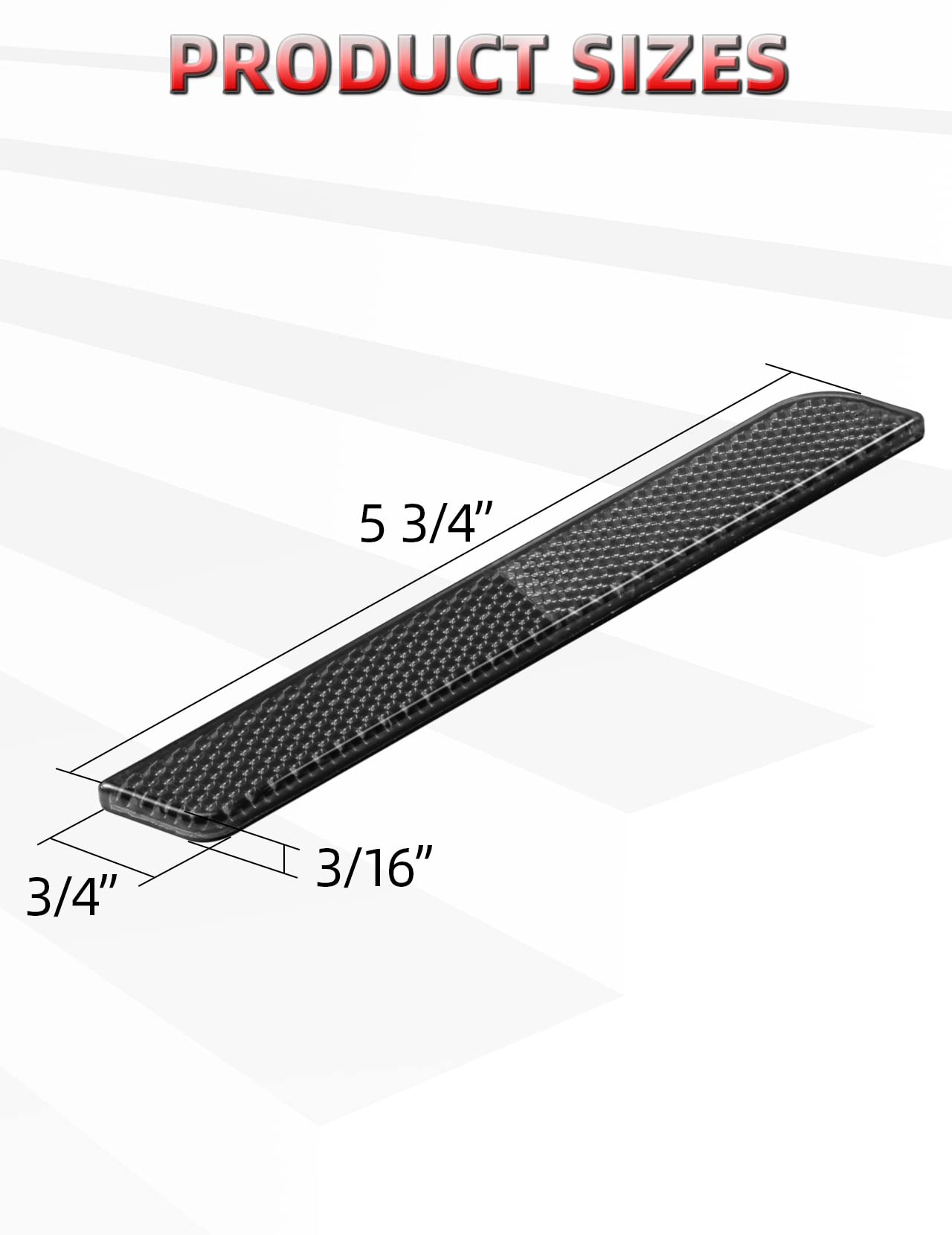 Amazicha Saddlebag Saddle Bag Reflectors Black Latch Cover Side Visibility Compatible For Harley Davidson Touring Road King Street Electra Road Glide 1993-2013 (Left & Right)