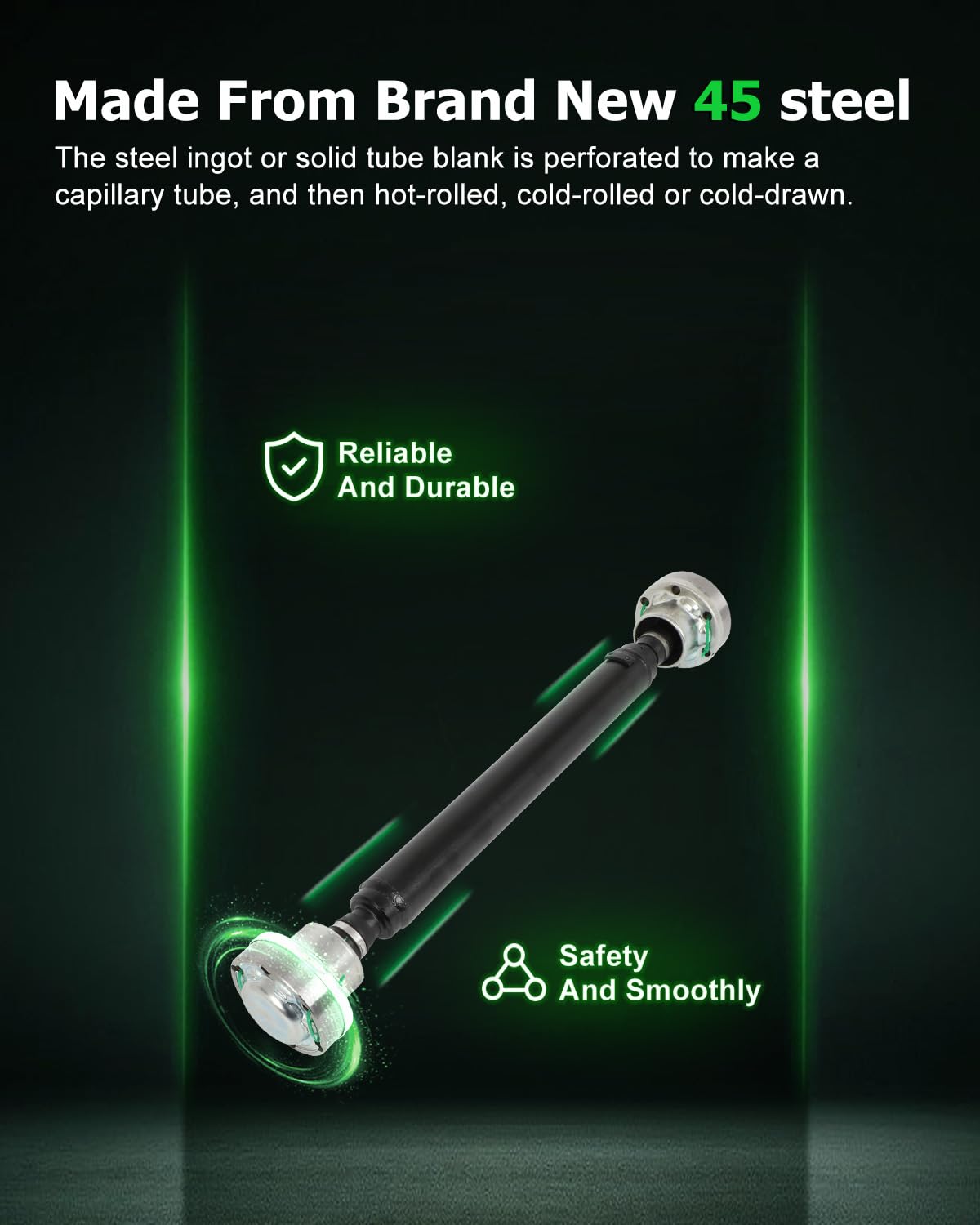 Scitoo?24.875''?Steel Front Driveshaft Assembly Drive Shaft Prop Shaft For Audi Q7 For Porsche Cayenne For Volkswagen Touareg 20