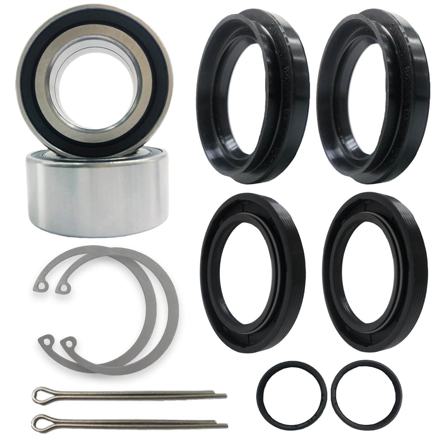 Biglknm Front Wheel Bearing & Seal Kit Fit For Atv Foreman 400 450 500 Rubicon 500 Rincon 650 680 Wheel Hub Bearing Replace 9105