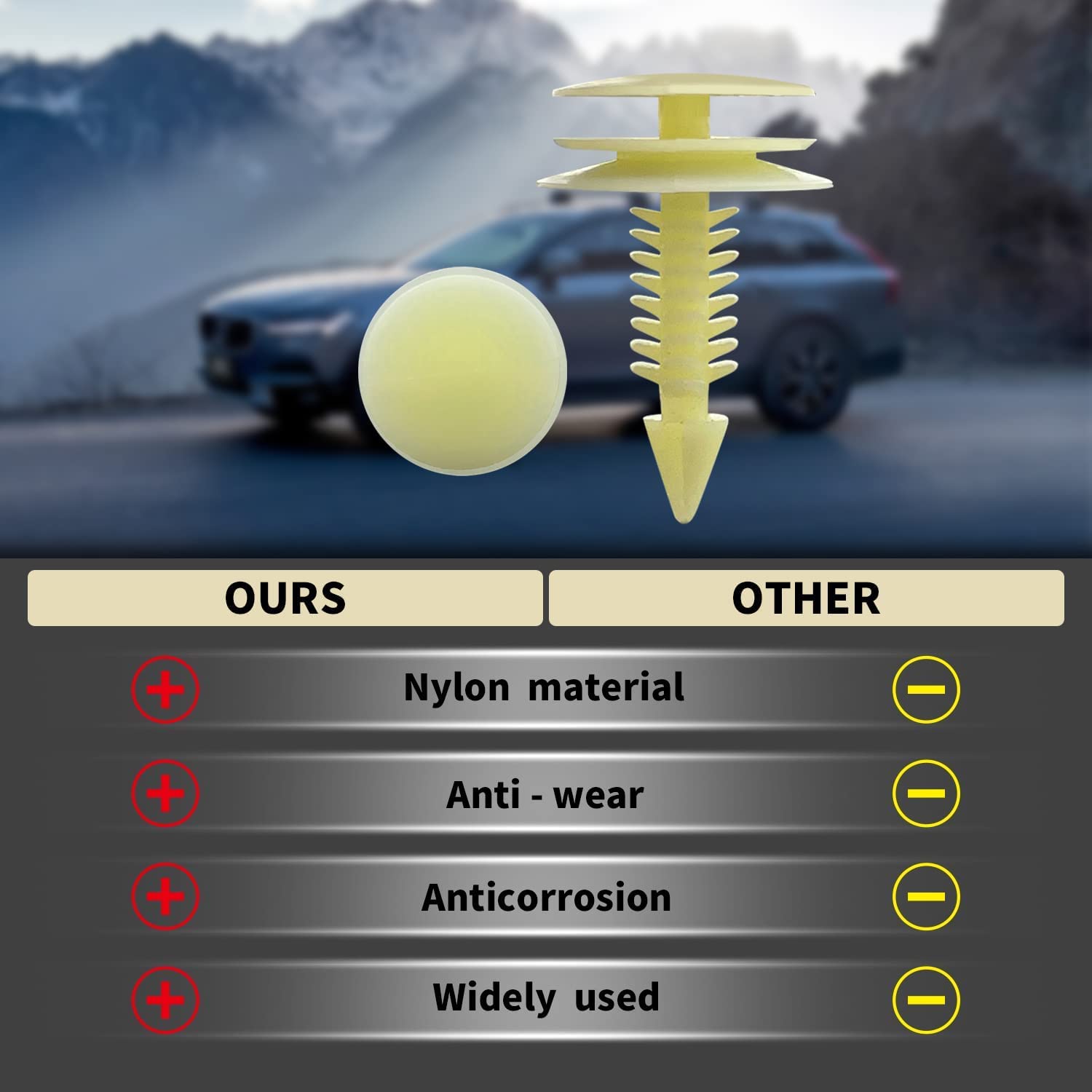 20Pcs 8Mm Hole Door Trim Panel Retainer Trimming Fasteners Compatible With Gm Chevy Buick Gmc Jimmy Pontiac 10153057