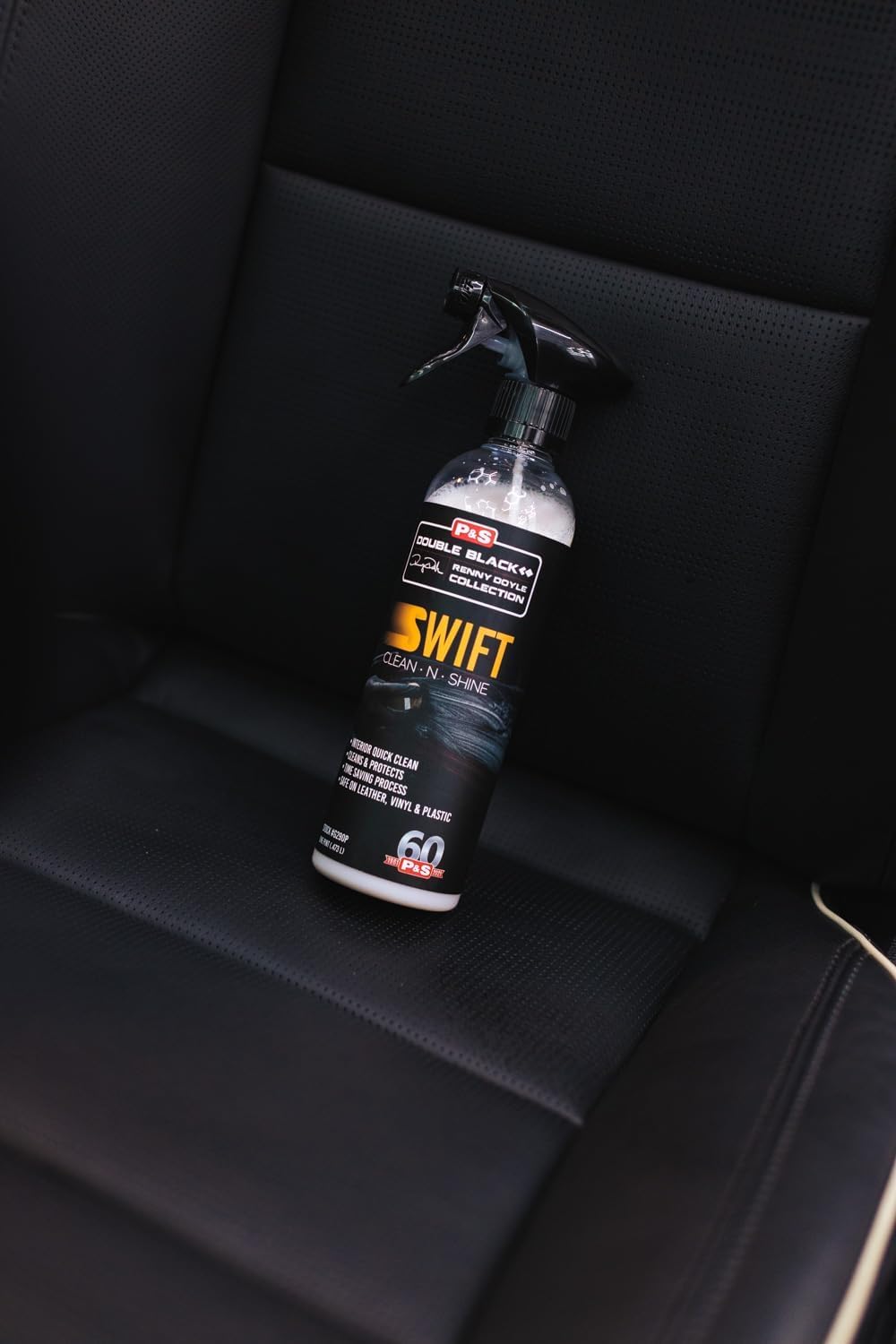 P & S Professional Detail Products Swift Clean & Shine - Interior Cleaner & Protectant for Leather, Vinyl, Plastic - Cleans, Con