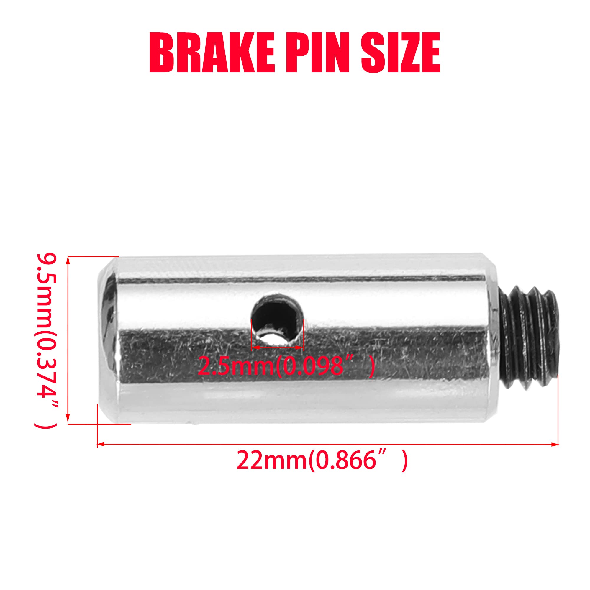 Grehua Rear 4'' Drum Brake Band Pin Brake Cable Kit For Manco Bandit Critter 1492 4316 297 Rotary 484 Azusa 2251-B Yerf-Dog Pred