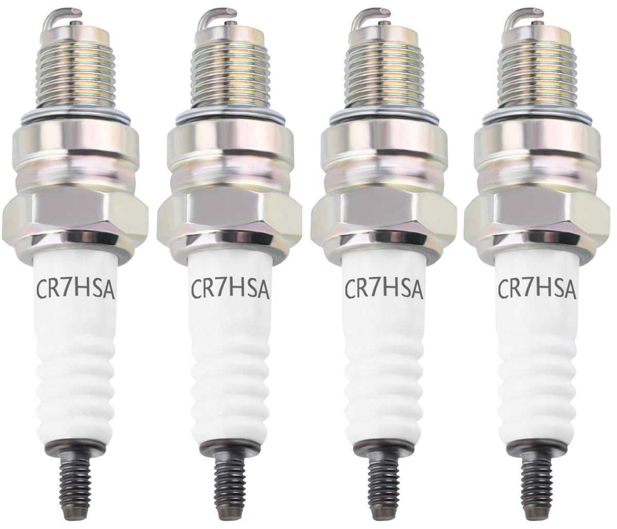 Alonegoer A7Rtc Cr7Hsa Motorcycle Spark Plug A7Rc A7Tc Cr7Hsa 4549 Replace For Gy6 Engine 50Cc 70Cc 90Cc 100Cc 110 125 150Cc Motorcycle Atv Quad Scooter Go Kart Moped Chopper Buggy Dirt Racing Bike