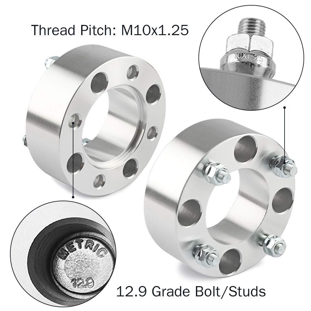 Gasupply 4X110 Atv Wheel Spacers 2 Inch With 10×1.25 Studs, Wheel Spacer Adapters 74Mm Hub Bore, Compatible With Honda, Suzuki, Yamaha, Bombardier(Read Listing For Year Model Info), 4 Pack