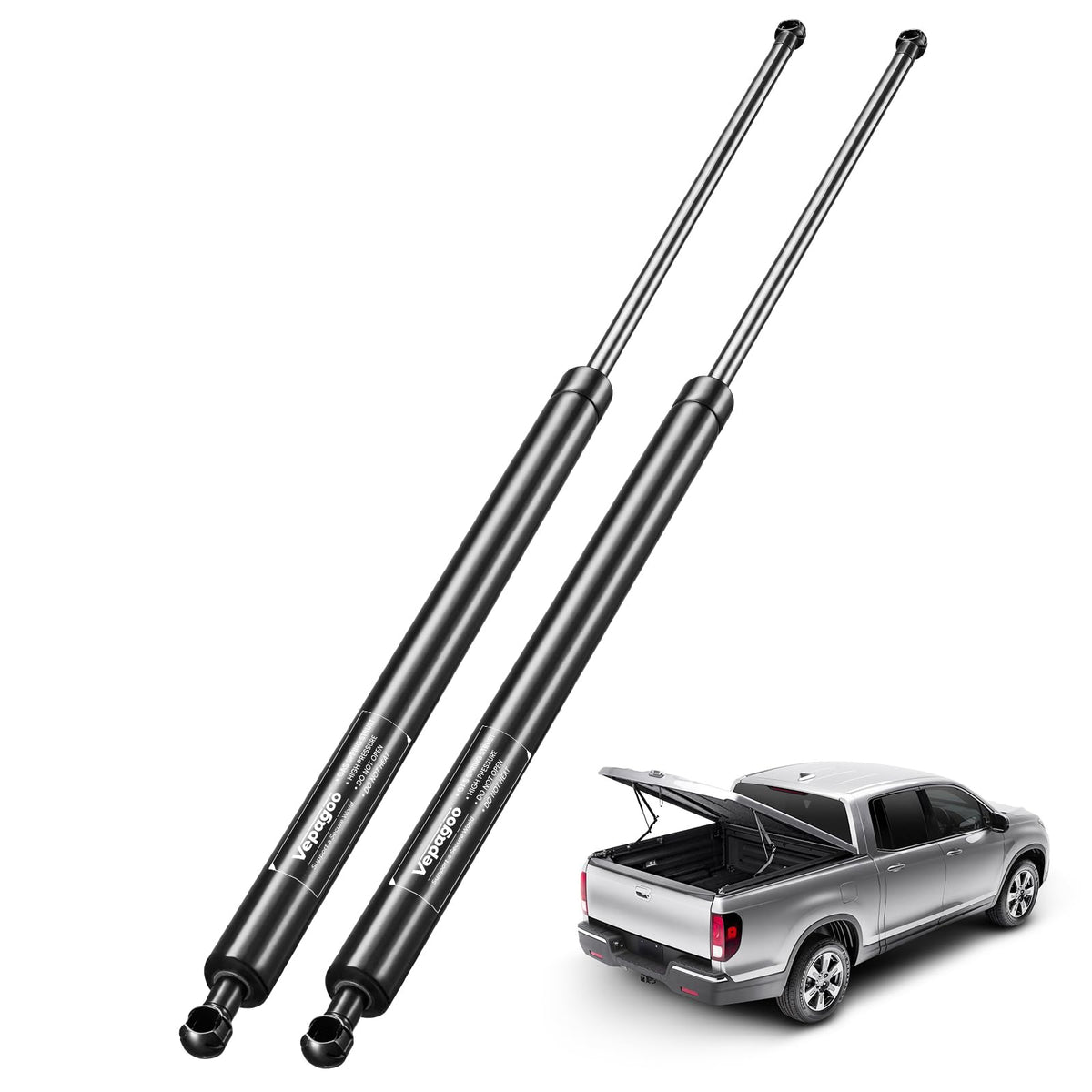 Vepagoo Se280P40 28In 40Lb/178N Heavy Duty Lift Support Gas Shock Strut Spring For Truck Bed Tonneau Cover Trailer Cap Camper Sh