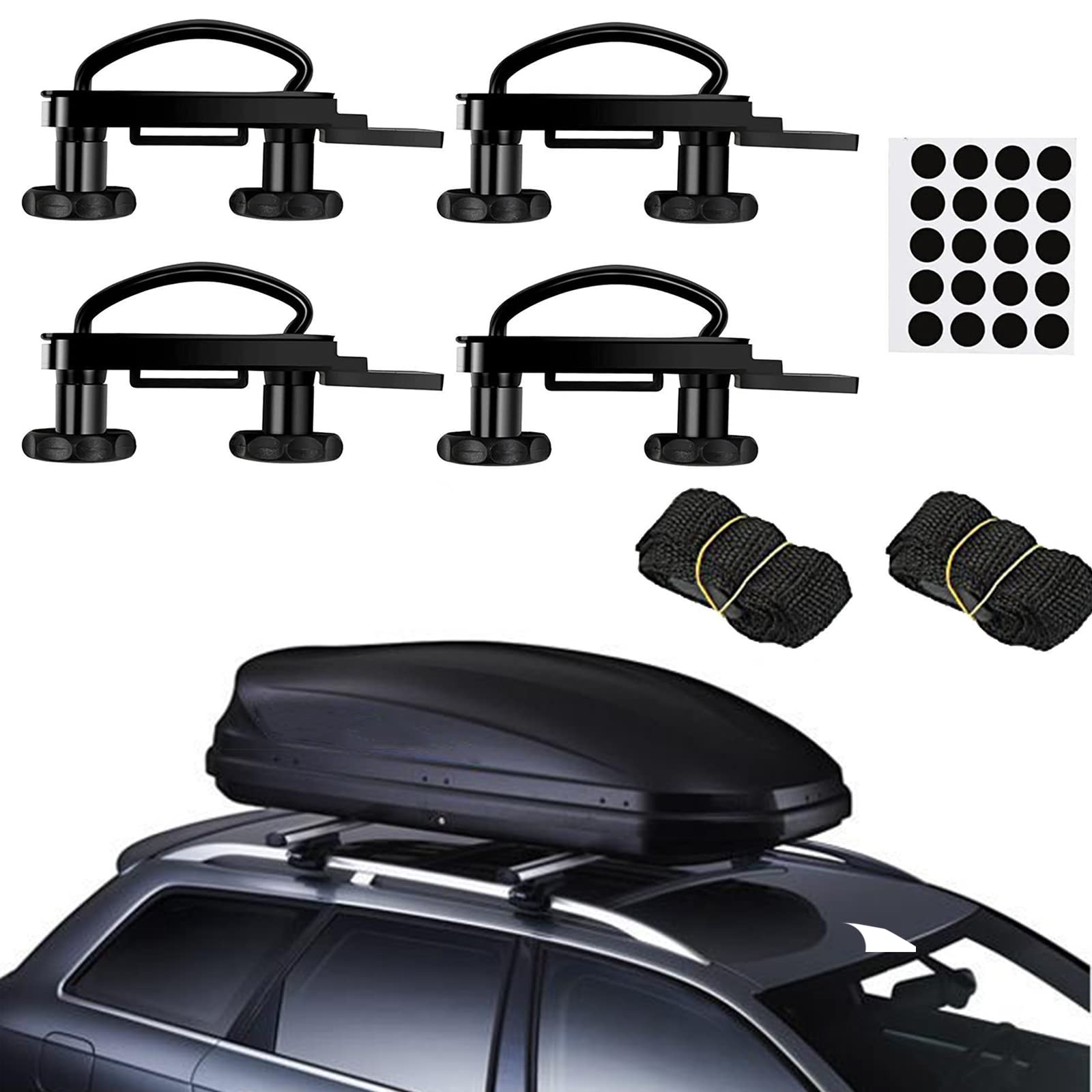 ATNVIDSG Roof Box U-Bolt Clamps/Roof Rack Clamps car Truck Universal Stainless Steel U Brackets Installation Accessory 85mm Insi