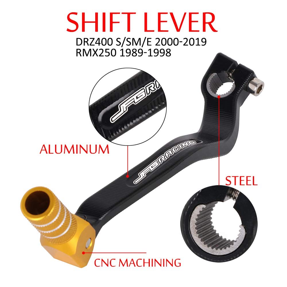 Ustpo Motorcycle Gear Shift Lever Folding Shifter Pedal Cnc For Drz400 Drz400S Drz400Sm Drz400E 2000-2023 Dirt Bike Gold