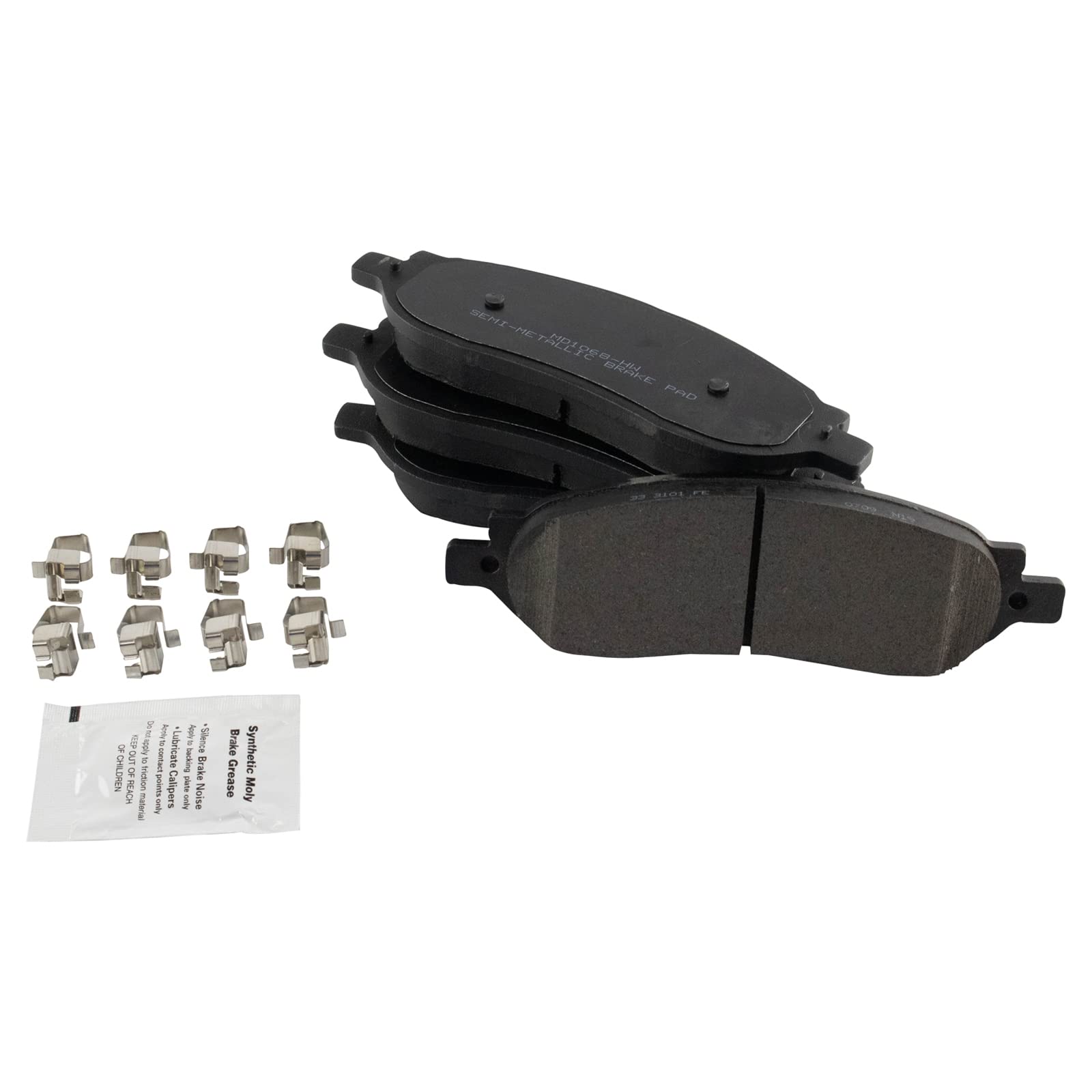 Trq Rear Brake Pad & Rotor Kit Brake Pads Brake Rotor Semi-Metallic Compatible With 2005-2007 Ford F-250 Super Duty F-350 Super