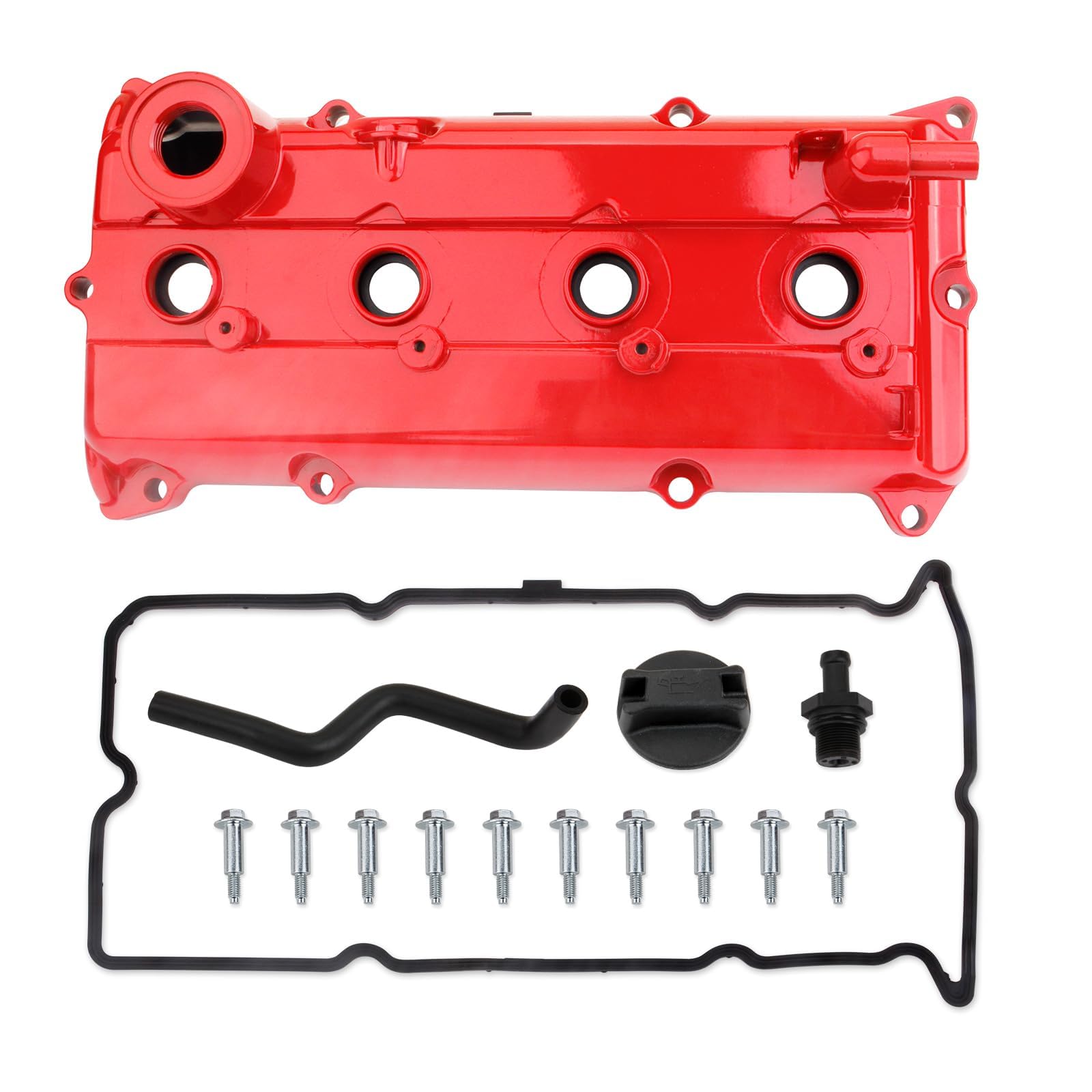 Mitzone Upgrade Aluminum Valve Cover Compatible With Nissan Altima Sentra Se-R Se-R Specv 2.5L L4 - Gas 2002-2006