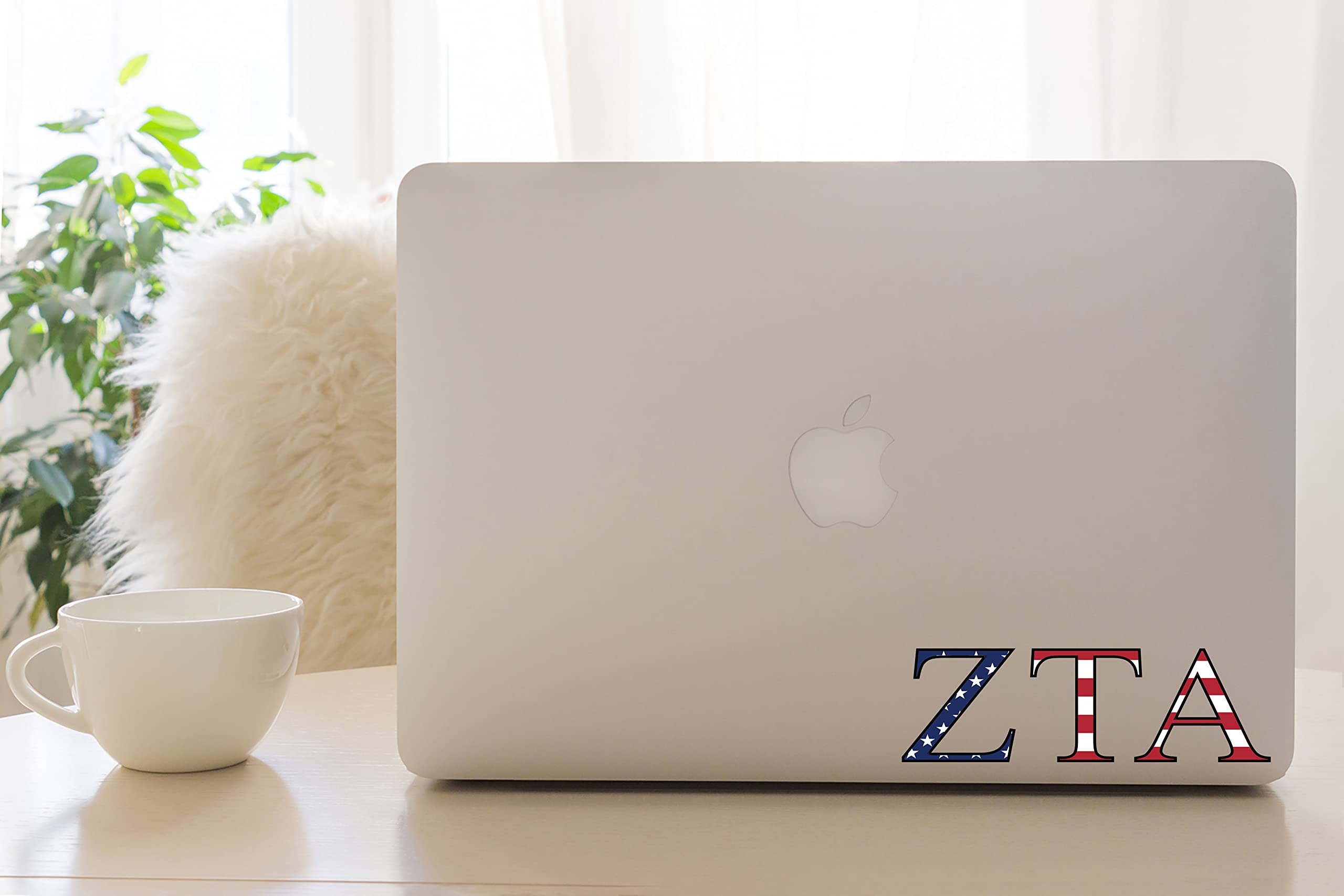 Pro-Graphx Zeta Tau Alpha Greek Sorority Sticker Decal, 2.5 Inches Tall, Lilac