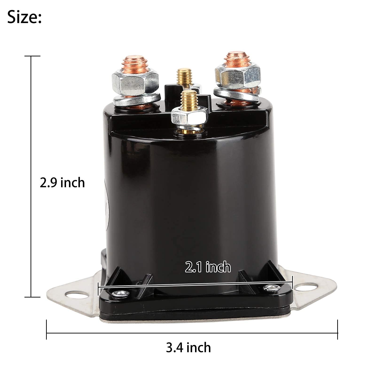 10L0L Golf Cart 12V Solenoid For Club Car Ds & Precedent Gas 1984-Up, Replace Oem 1013609 1117