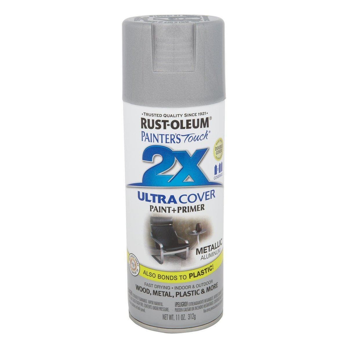 Painter's Touch® 2X™ 12 Oz Metallic Aluminum Cover Spray Paint [Set of 6]
