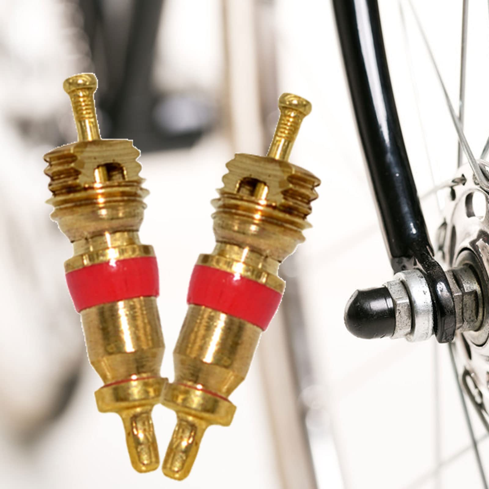 Kurami 150Pcs Copper Tyre Tire Valve Stem Core Part Replacement For Car Truck Motorcycle Bike
