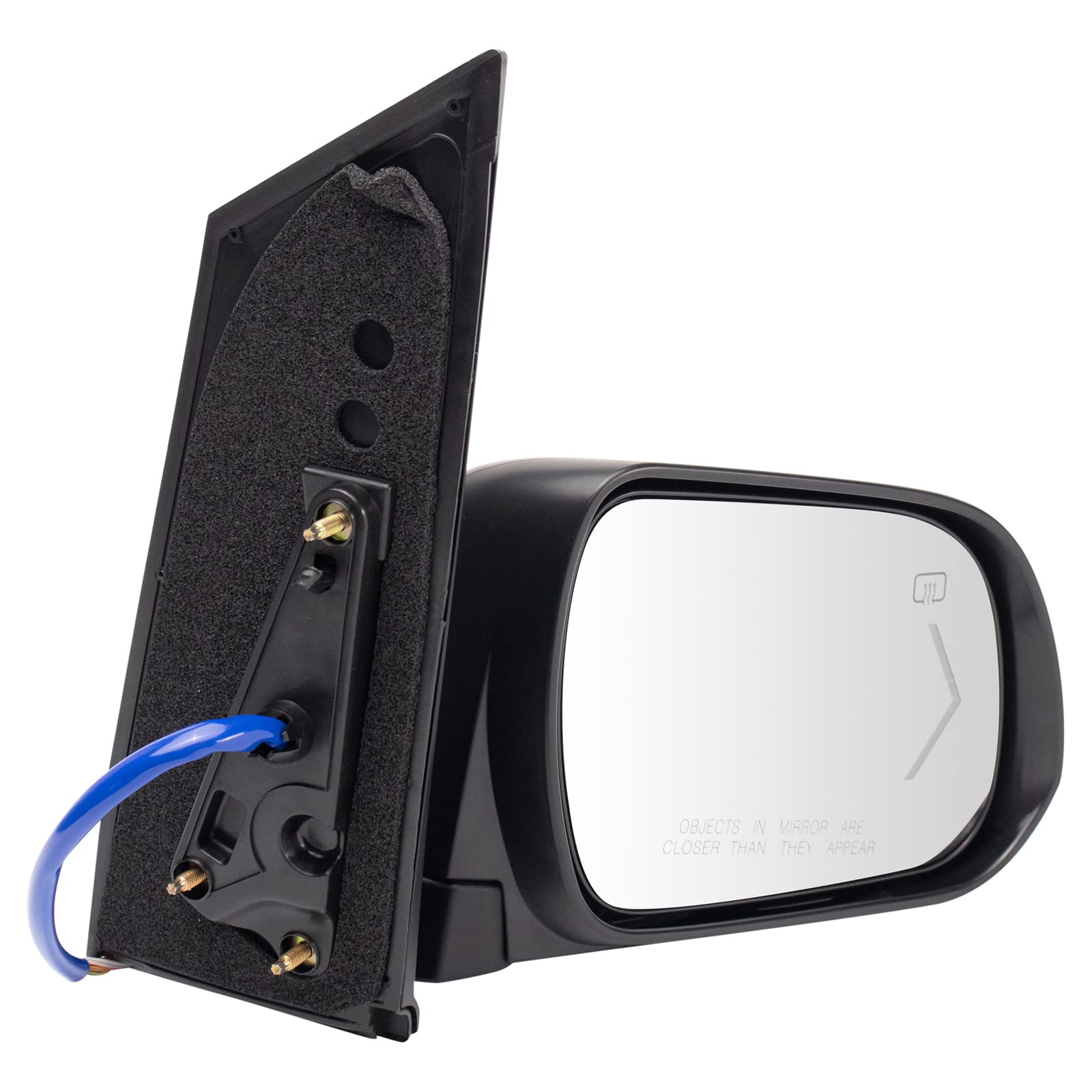Trq Right Mirror With Heat Power Folding With Mirror Turn Signal Passenger Side Compatible With 2011-2012 Toyota Sienna To132128
