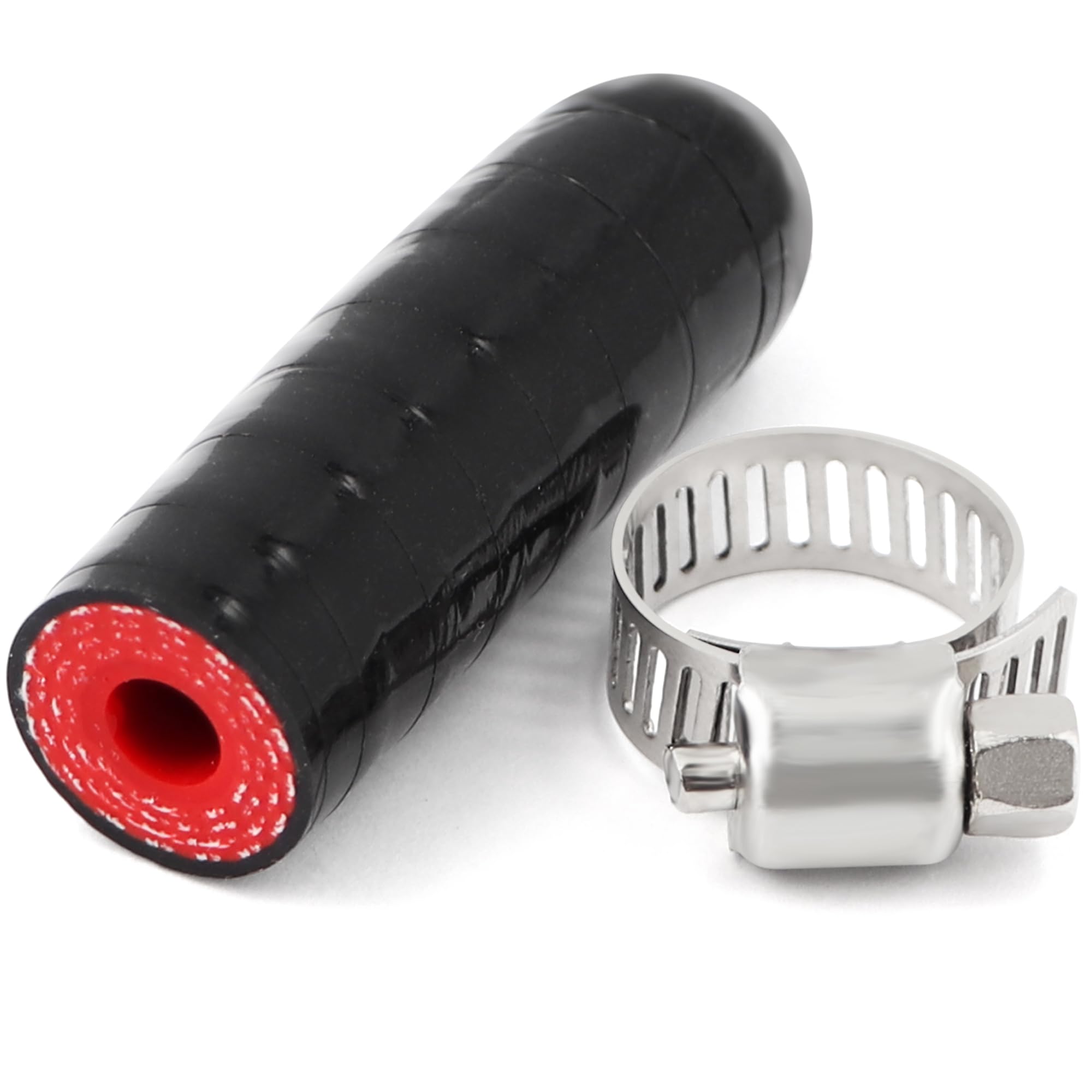 High Temperature 4-Ply Reinforced Silicone Hose Cap ID 1/4 Inch(6.5mm) Hose End Plug For Turbo Bypass Valve/Vacuum/Fix Leak/Thro